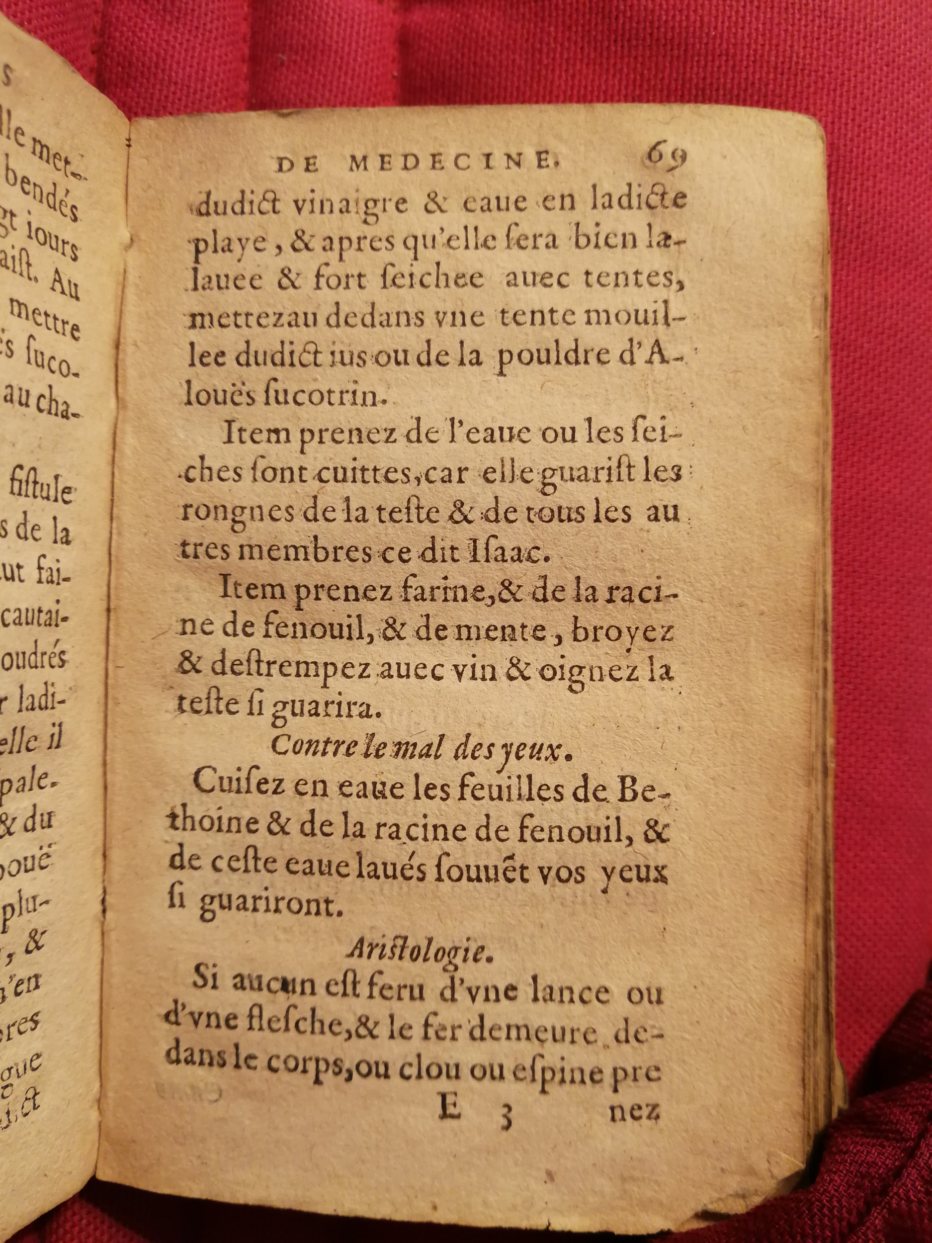 1586 - Benoît Rigaud - Trésor des fleurs et secrets de médecine - Sainte-Geneviève