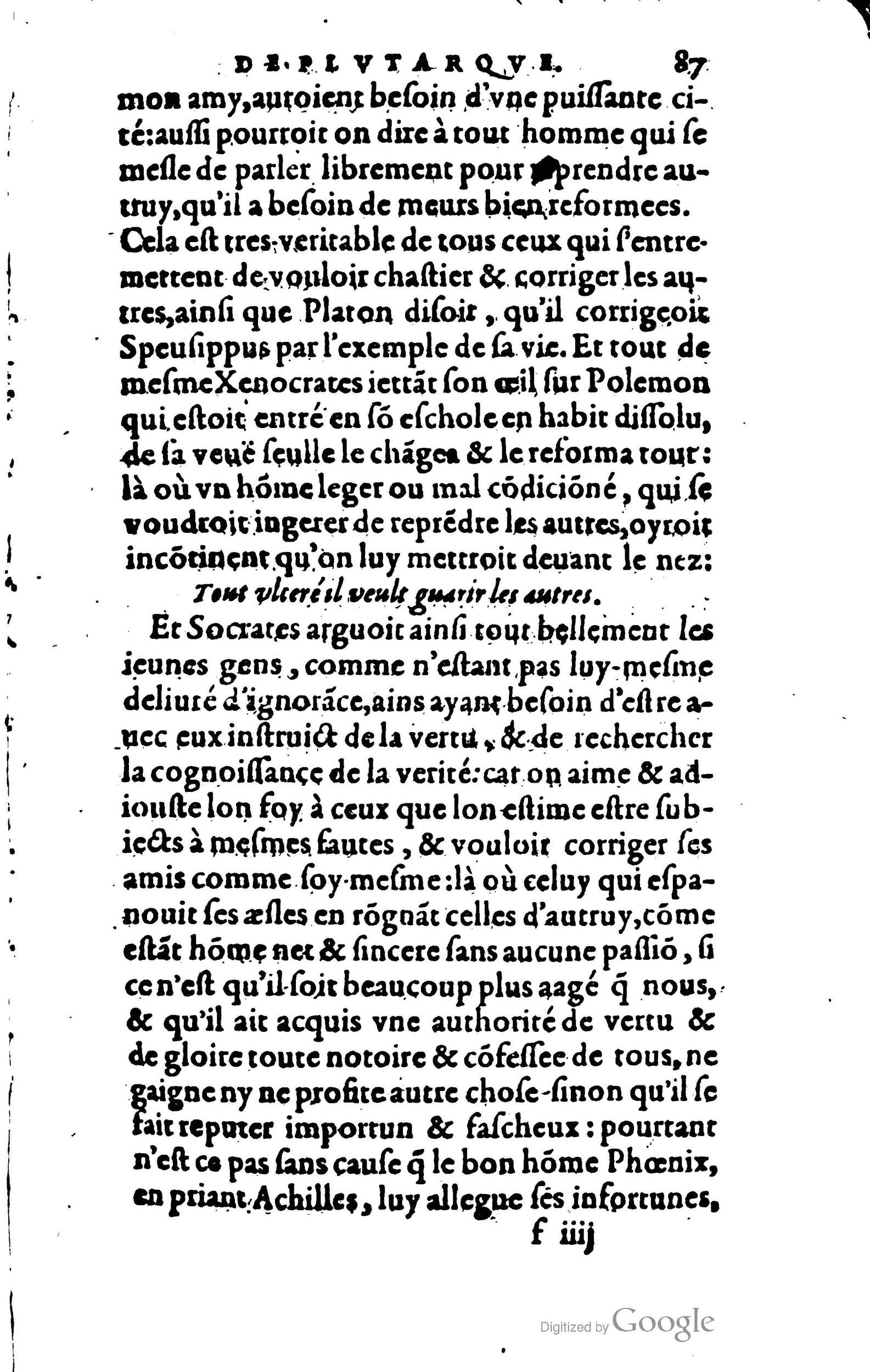 1578 - Jean Poupy - Trésor des morales de Plutarque - BSB Munich 1578 - Jean Poupy - Trésor des morales de Plutarque - BSB Munich