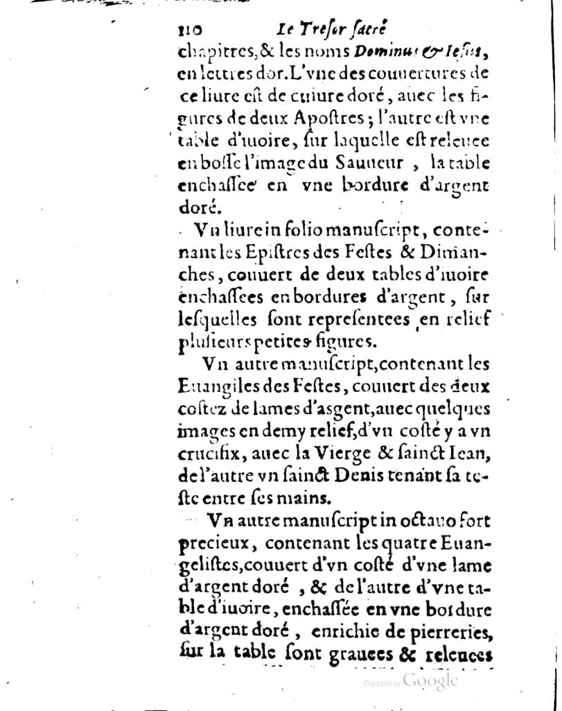1636 - Jean Billaine - Trésor sacré ou inventaire des saintes reliques - British Library