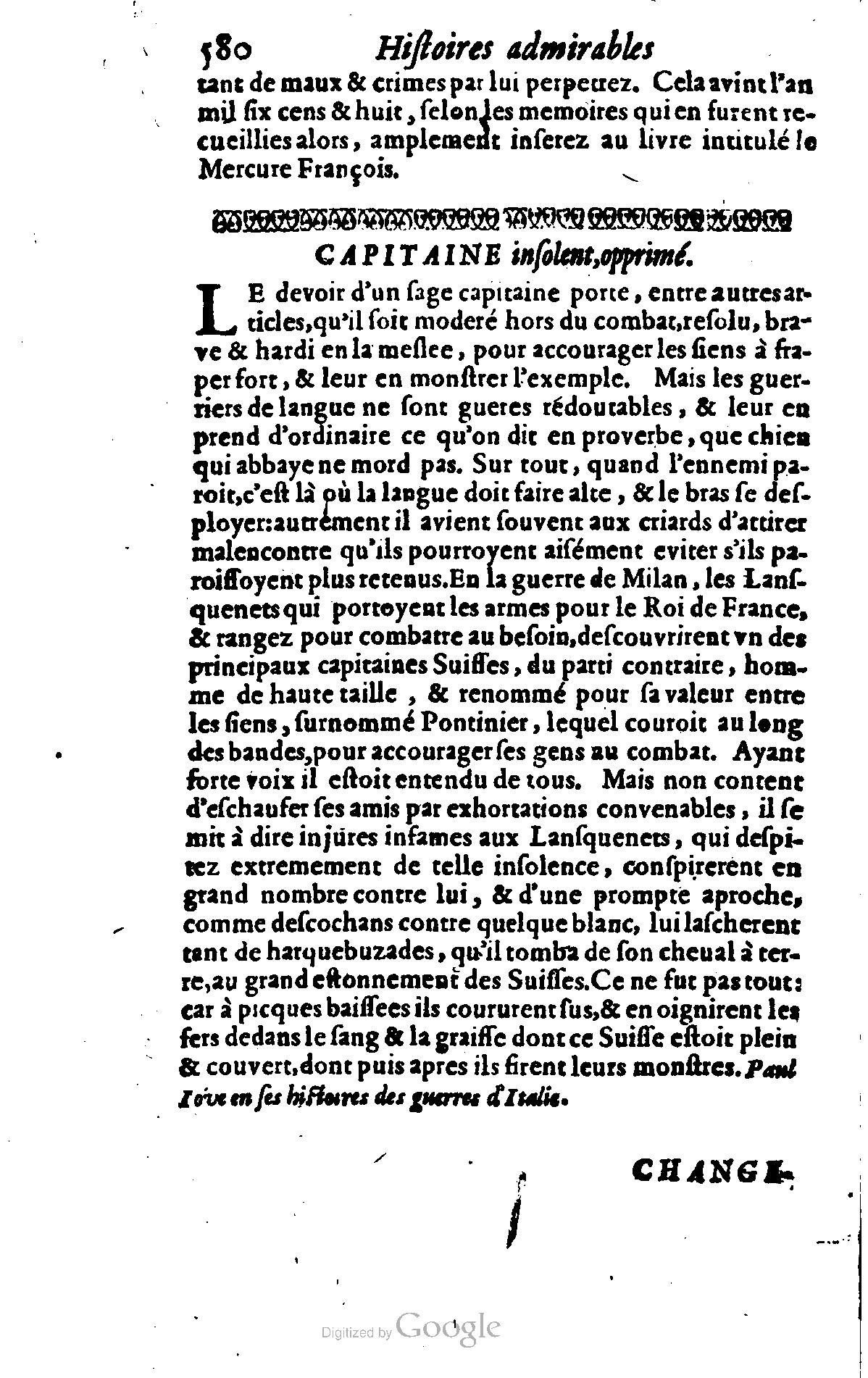 1628 - Jacques Crespin - Trésor d’histoires admirables et mémorables - BSB Munich