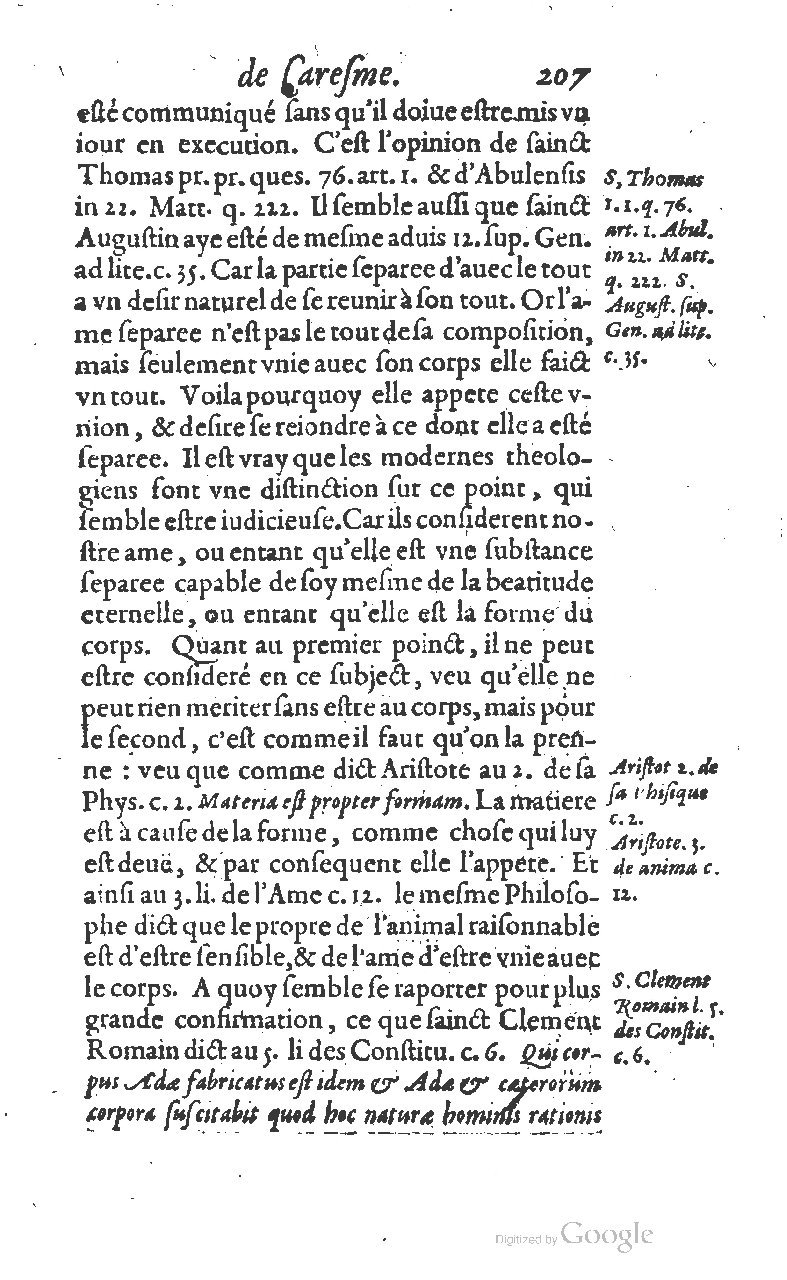 1607 - Nicolas Du Fossé - Trésor quadragésimal - T 01 - BM Lyon