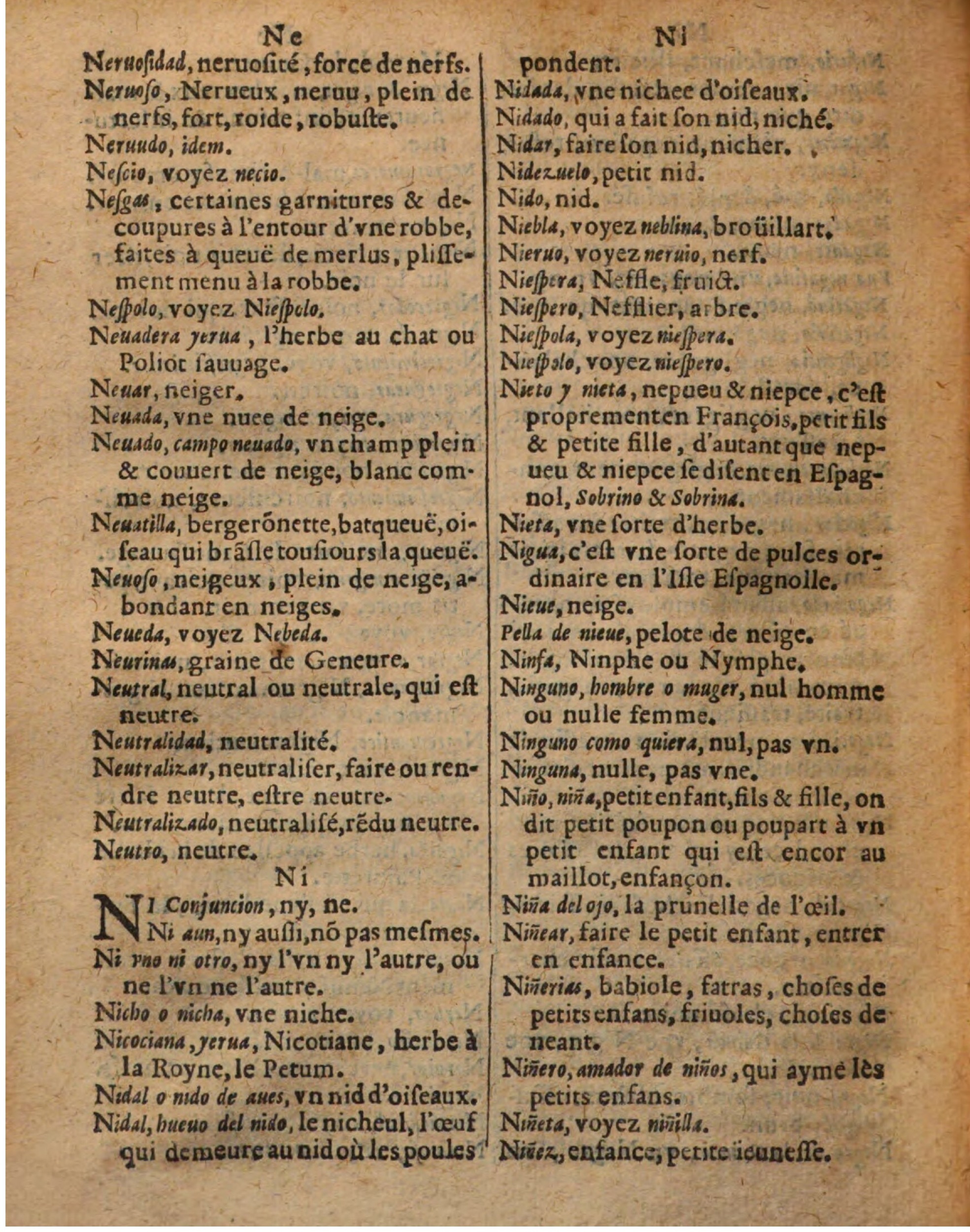 1625 - Hubert Antoine - Trésor des deux langues espagnole et française - Augsbourg