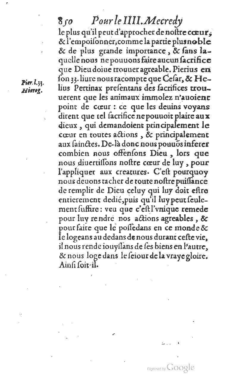 1607 - Nicolas Du Fossé - Trésor quadragésimal - T 01 - BM Lyon
