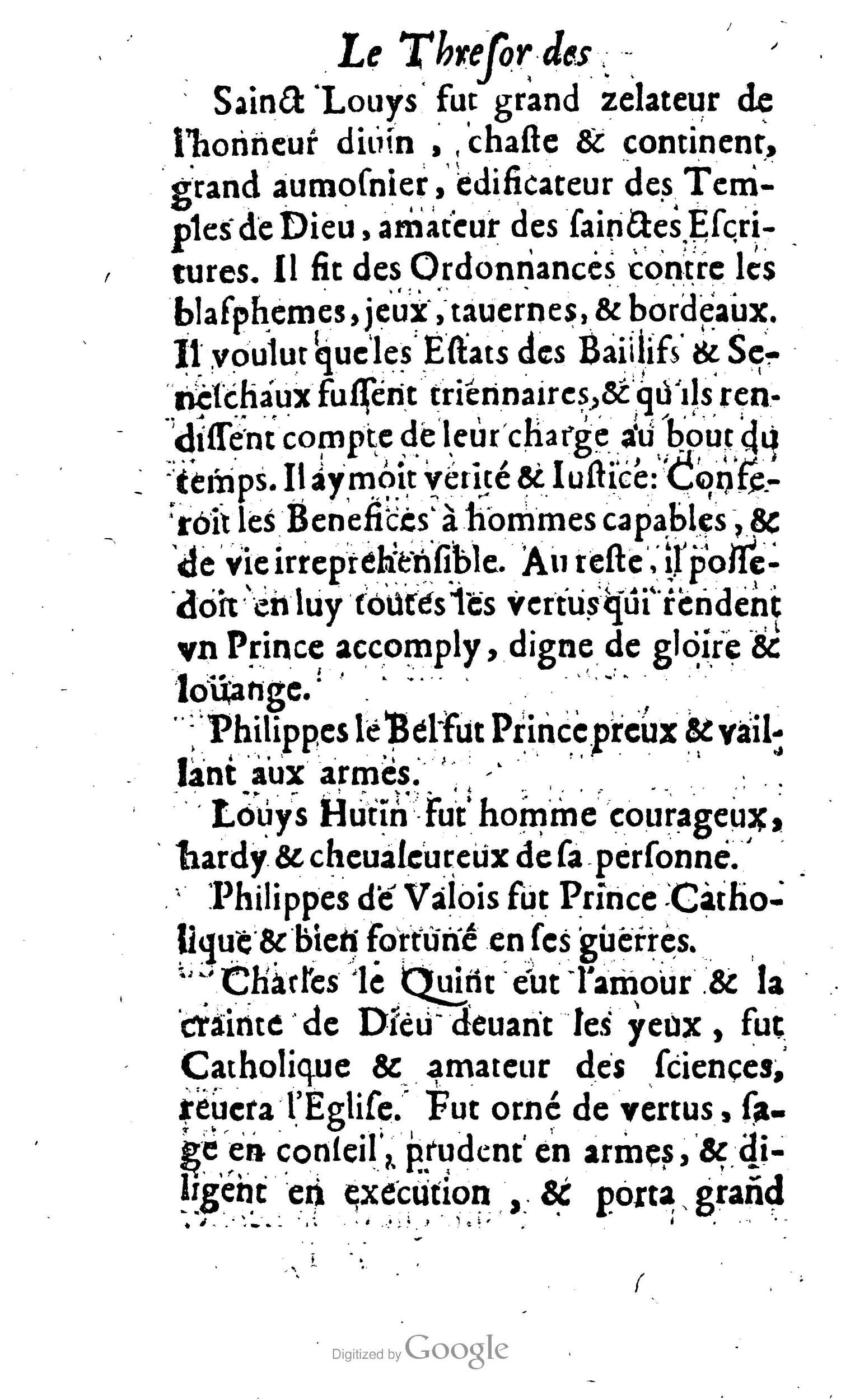 1638 - Jean Corrozet - Trésor des histoires de France - BM Lyon