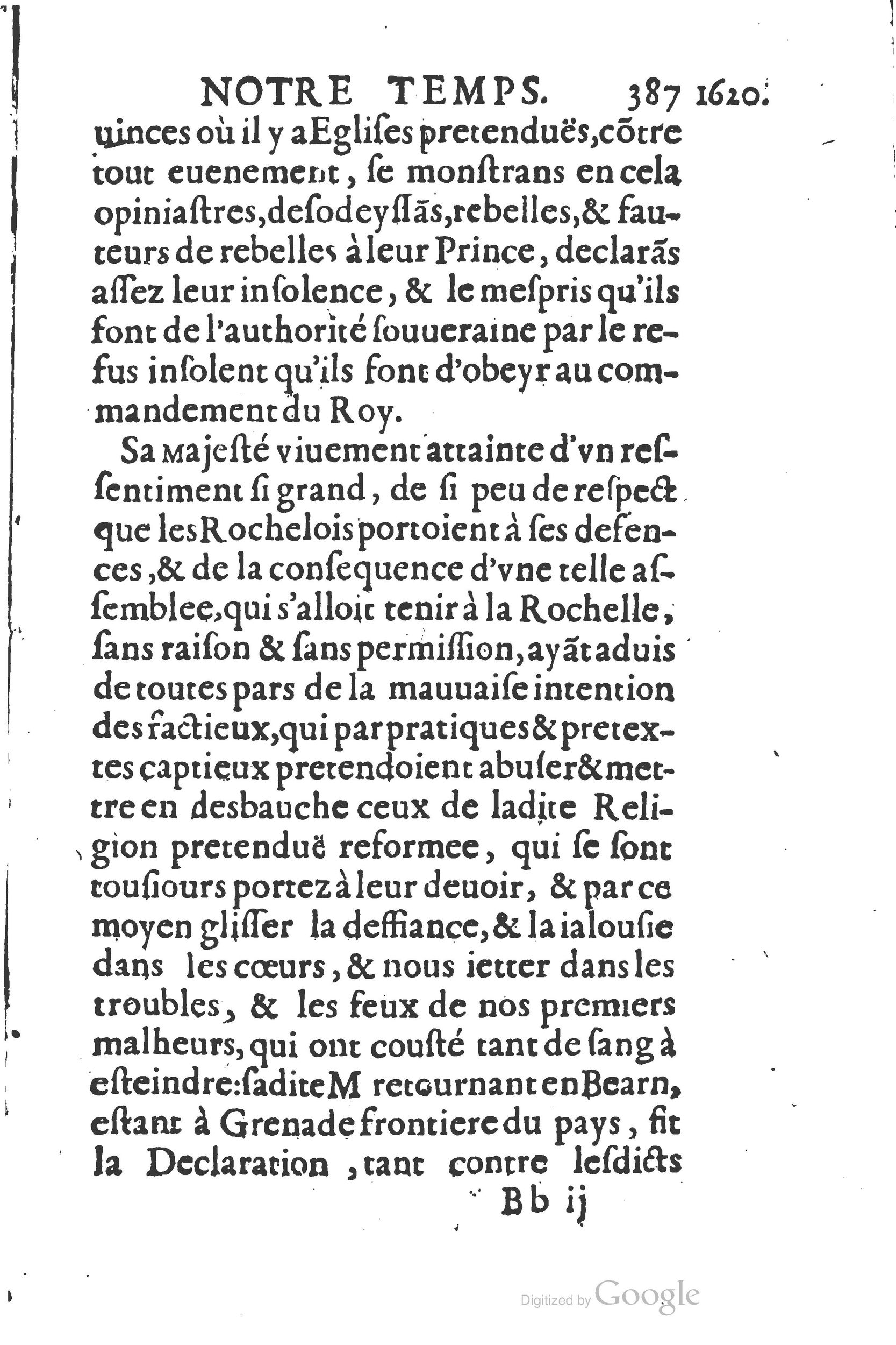 1626 - Joseph Bouillerot - Trésor de l’histoire générale de notre temps - BSB Munich