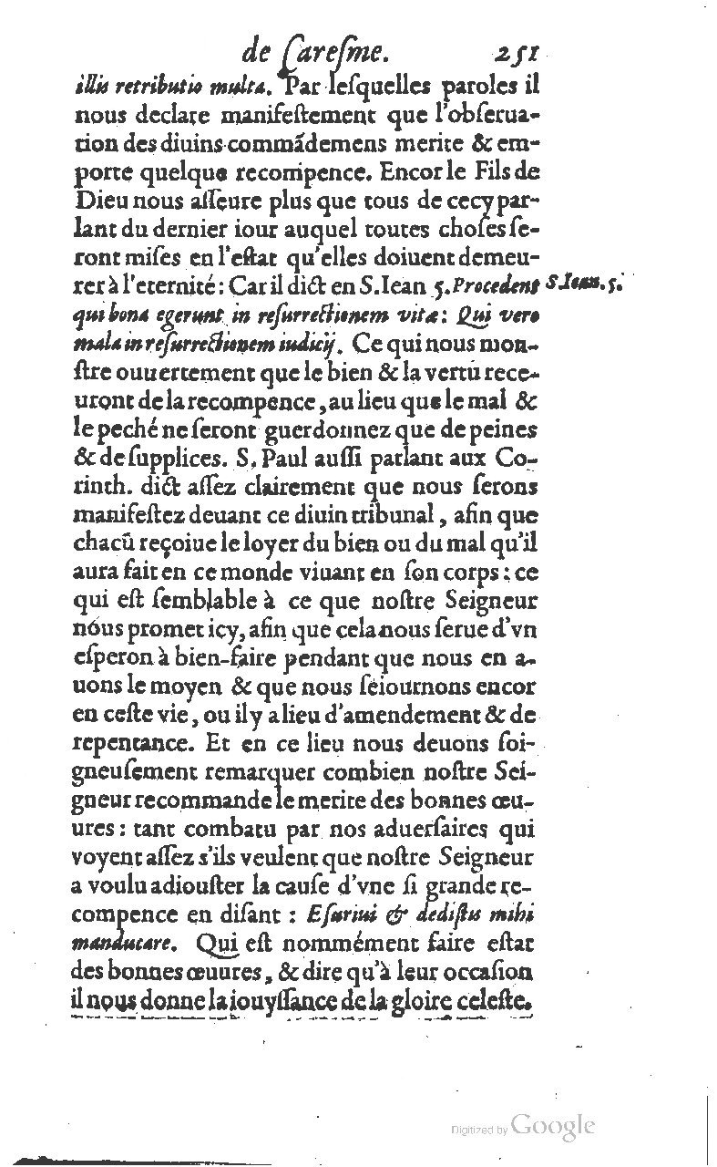 1607 - Nicolas Du Fossé - Trésor quadragésimal - T 01 - BM Lyon