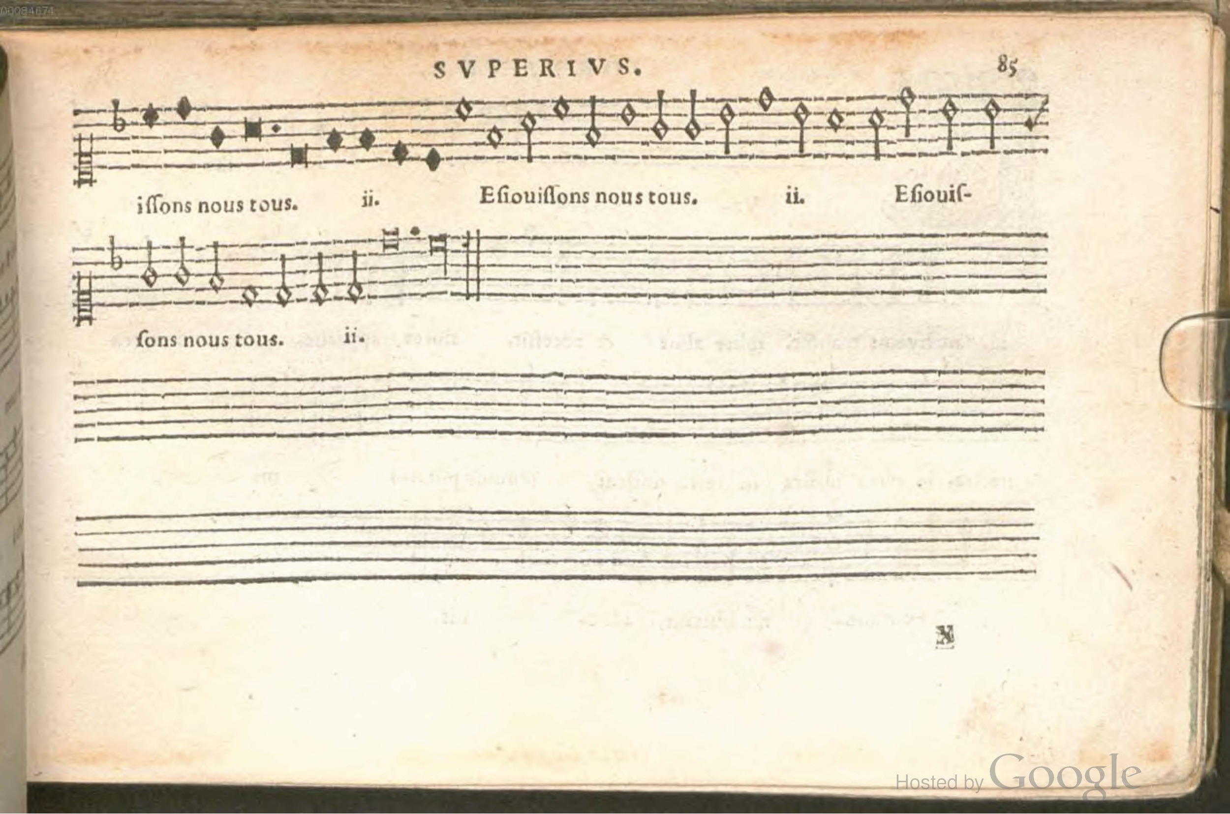 1576 - [Pierre de Saint-André] - Trésor de musique d’Orlande de Lassus Superius - BSB Munich