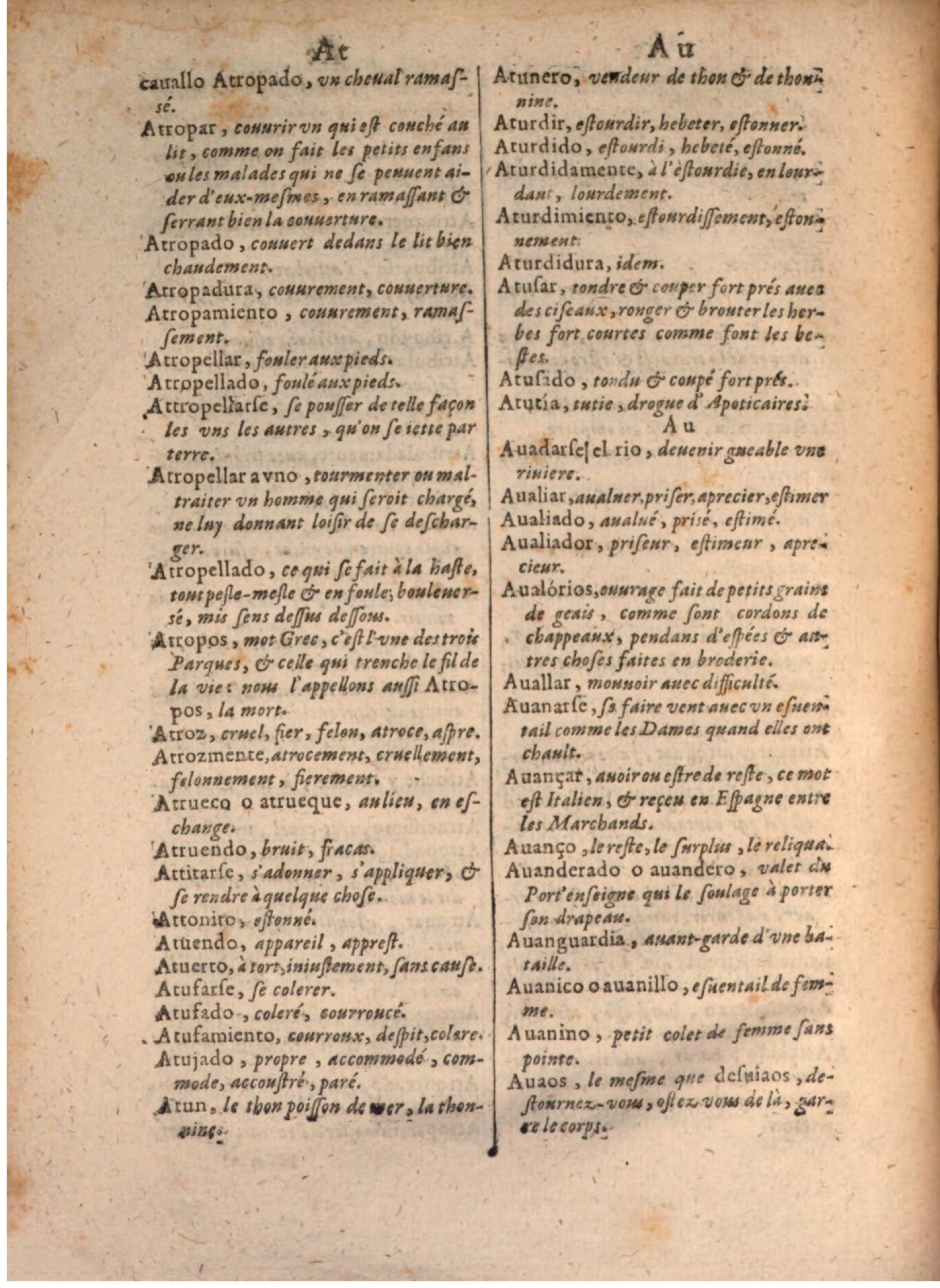 1645 - A. de Sommaville et A. Courbé - Trésor des deux langues espagnole et française - BSB Munich