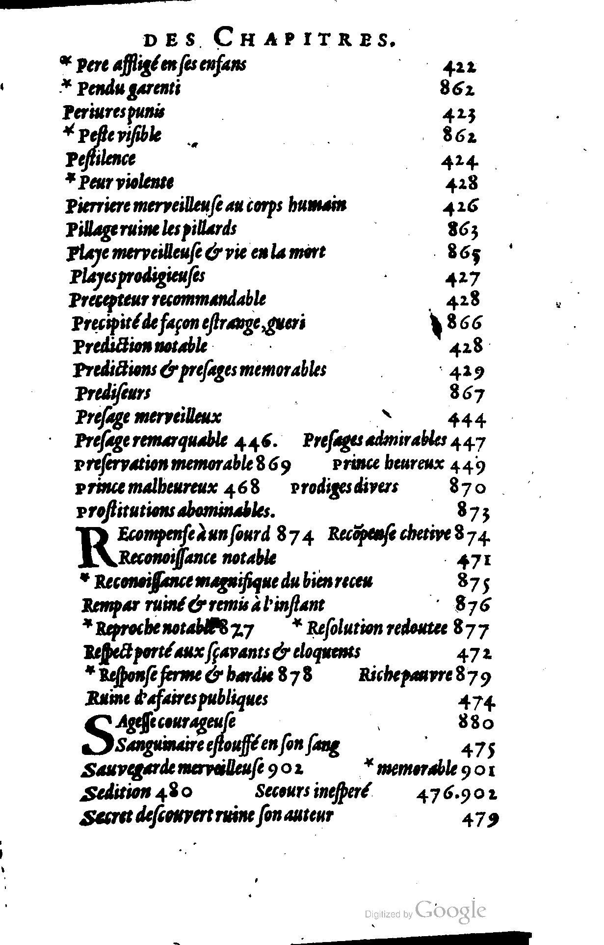 1628 - Jacques Crespin - Trésor d’histoires admirables et mémorables - BSB Munich 1628 - Jacques Crespin - Trésor d’histoires admirables et mémorables - BSB Munich