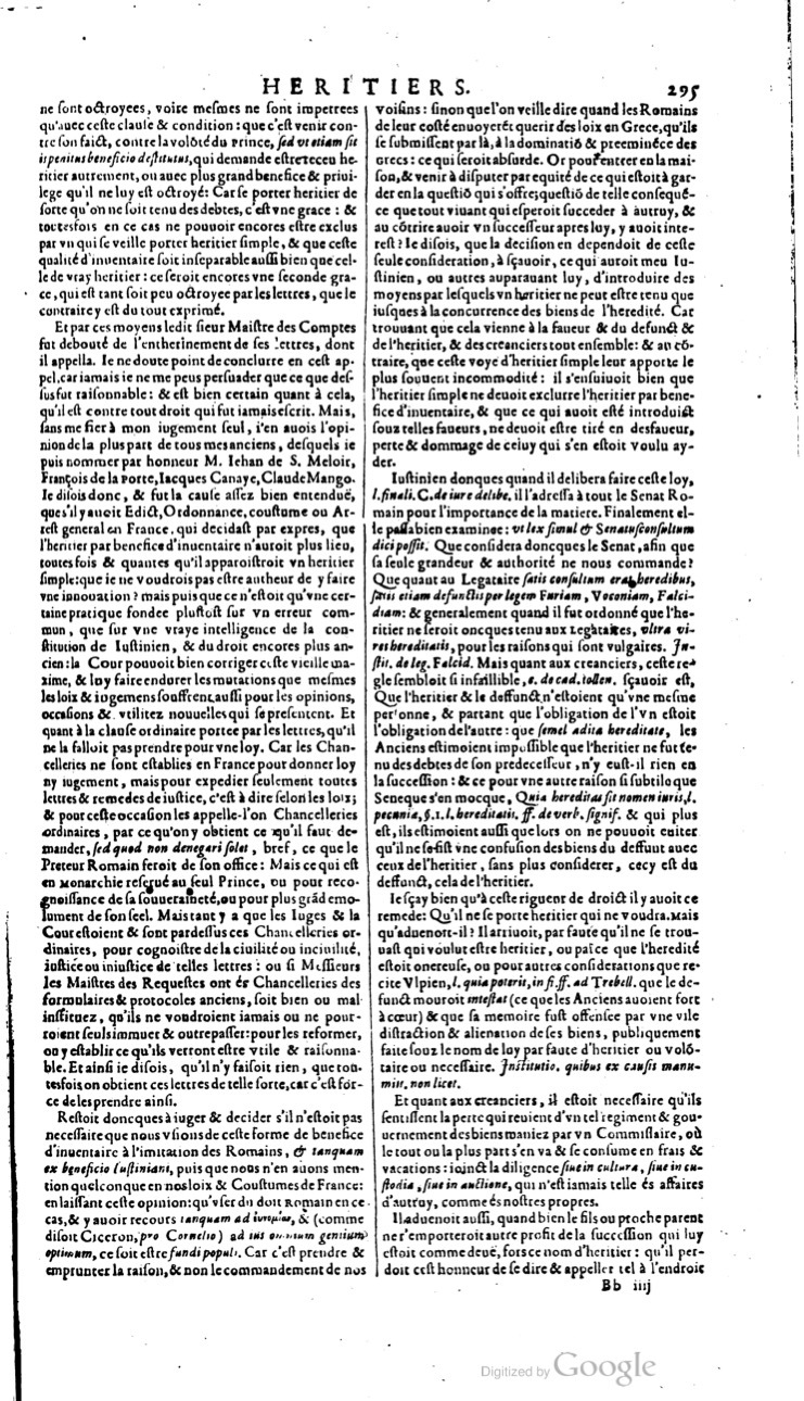 1629 - Veuve Nicolas Buon - Trésor du droit français (21754 T. 2) - BM Lyon