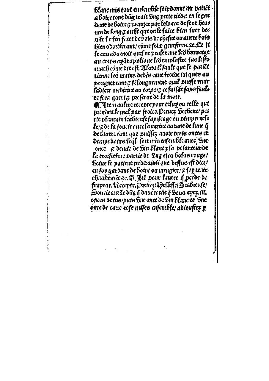 1545c. - Angelin Benoist - Trésor du remède préservatif et guérison de la peste - BM Lyon