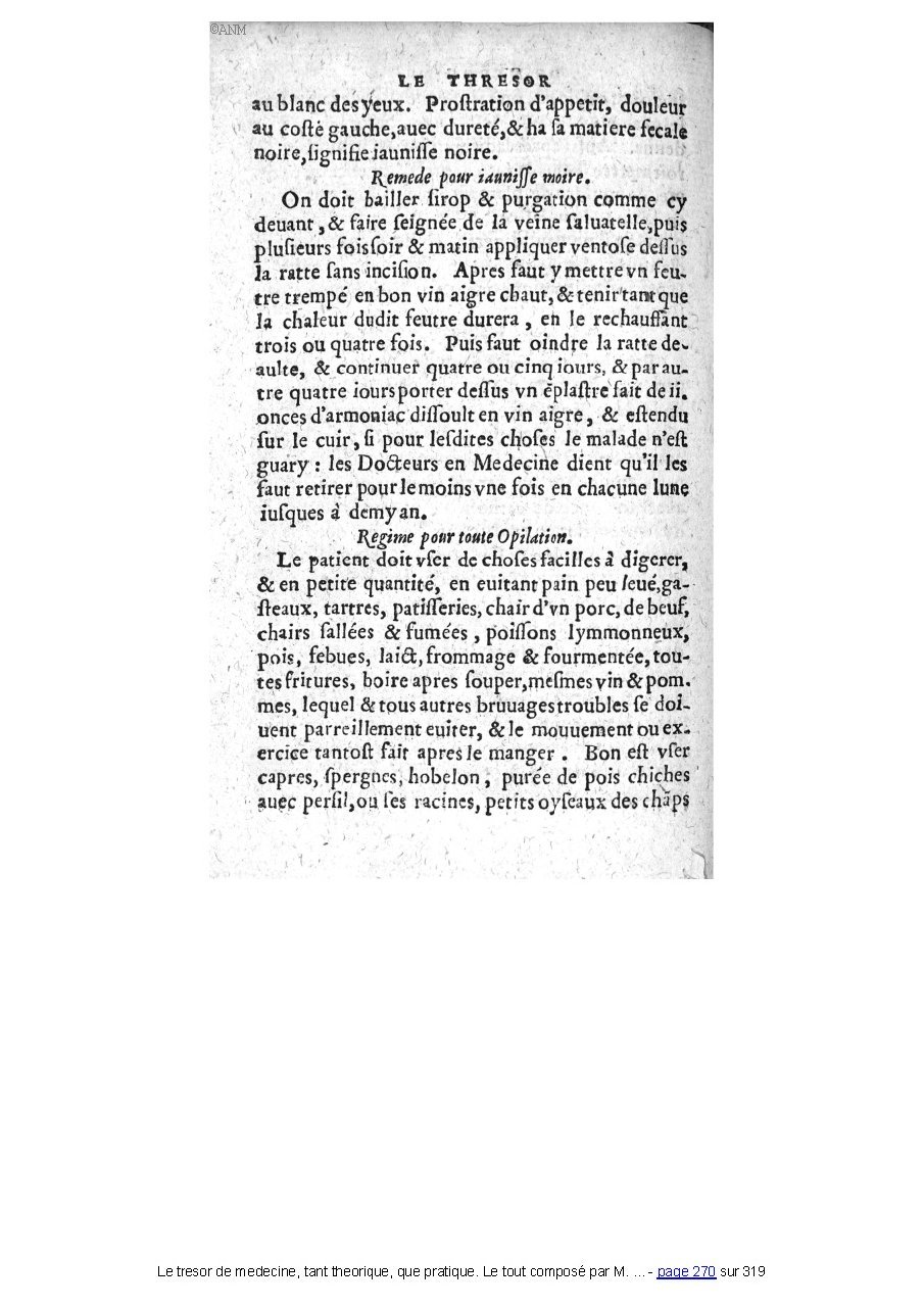 1560 - Pierre et Jan Moine - Trésor de médecine - Université Paris Cité