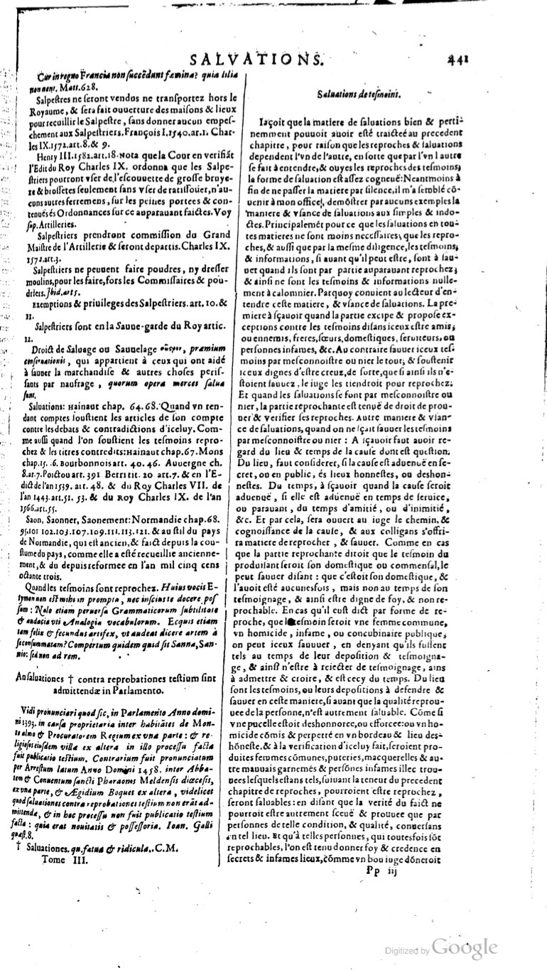 1629 - Veuve Nicolas Buon - Trésor du droit français (21754 T. 3) - BM Lyon