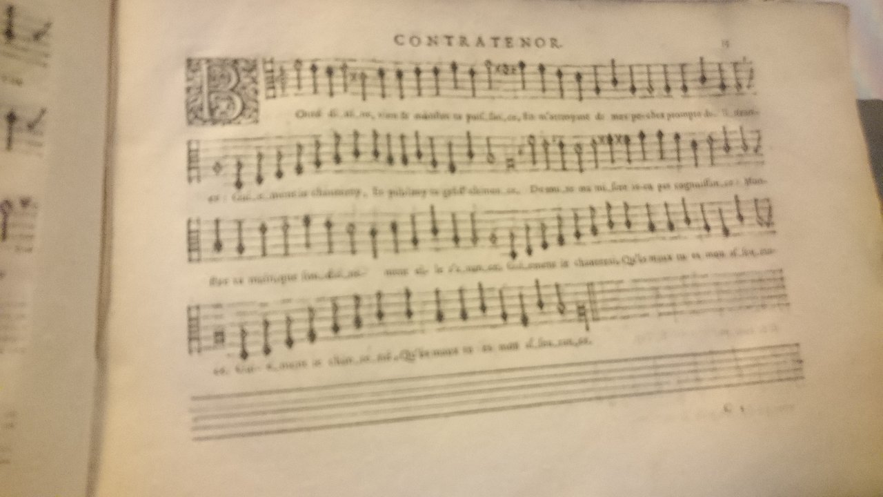 1594 - [Pierre de Saint-André] - Trésor de musique d’Orlande de Lassus, Contratenor - British Library