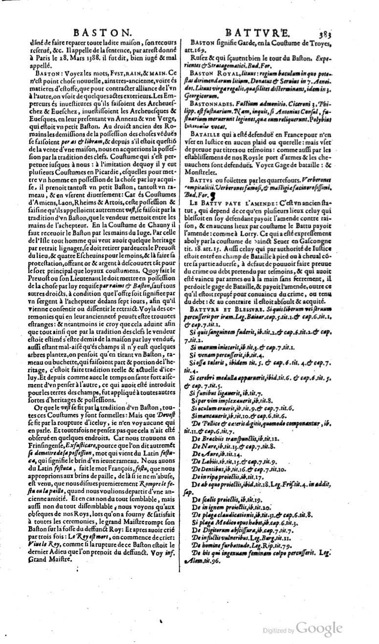 1629 - Veuve Nicolas Buon - Trésor du droit français (29620 T. 1) - BM Lyon