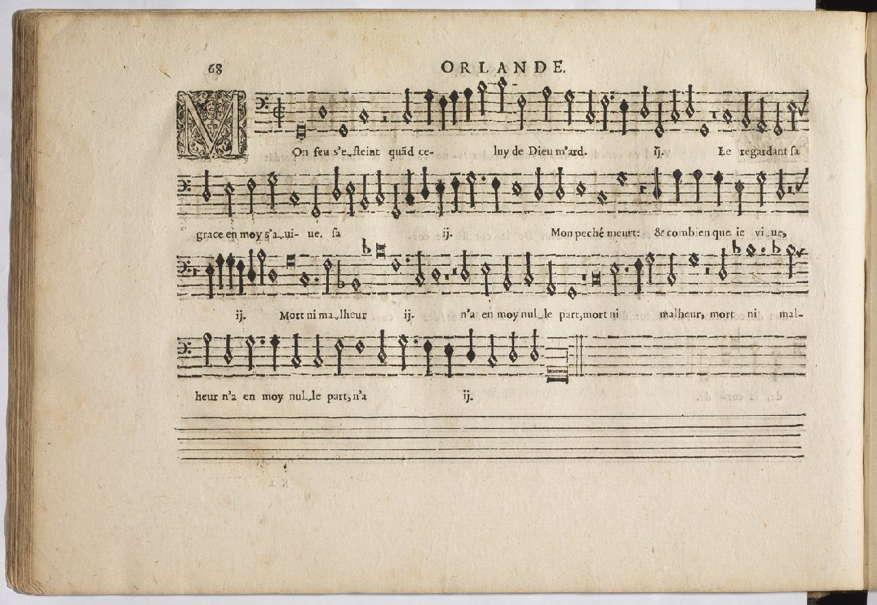 1594 - Paul Marceau - Trésor de musique d&#039;Orlande de Lassus, Superius, Bassus, Tenor, Quinta pars - BnF