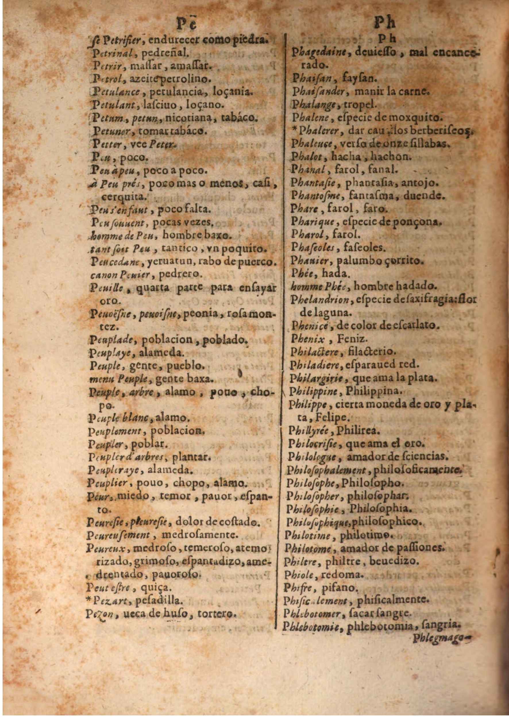 1645 - A. de Sommaville et A. Courbé - Trésor des deux langues espagnole et française (Seconde partie) - BSB Munich