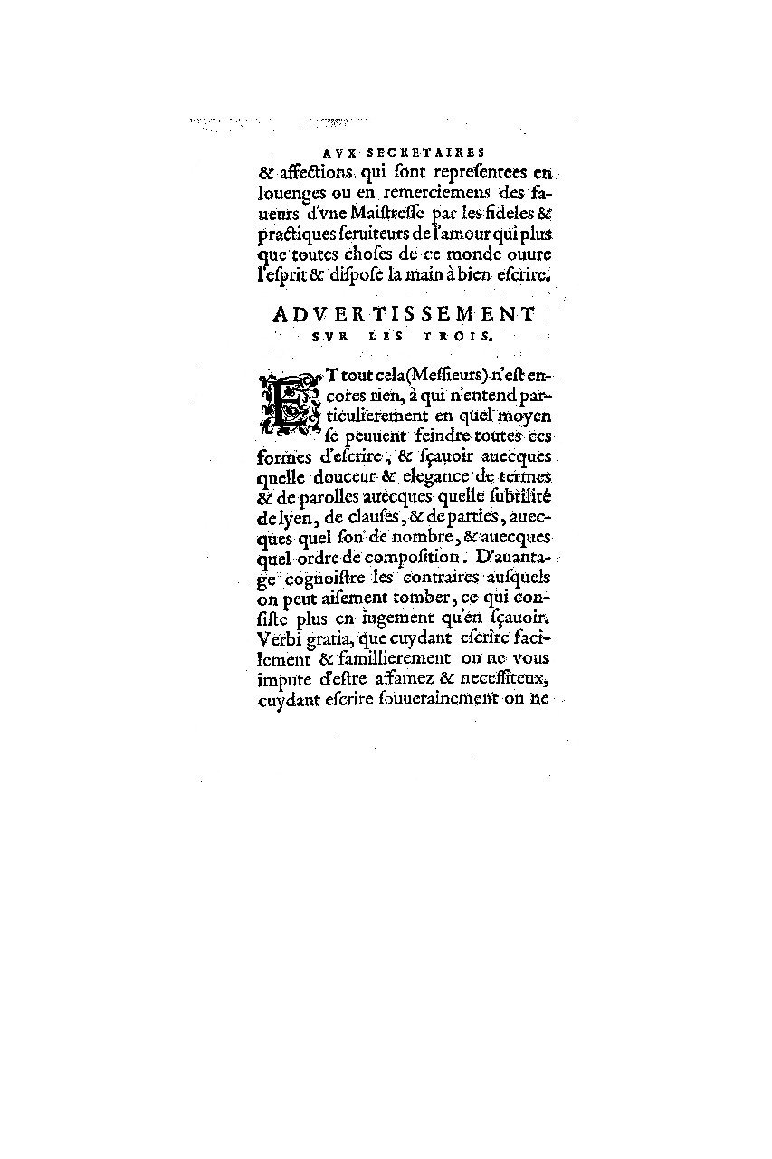 1572 - Nicolas Du Chemin - Finances et Trésor de la plume française - BM Lyon