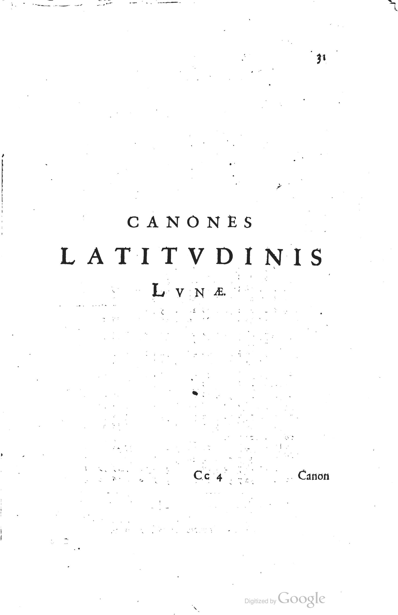1634 - Zacharie Roman - Les Tables perpétuelles - Universiteit Leiden