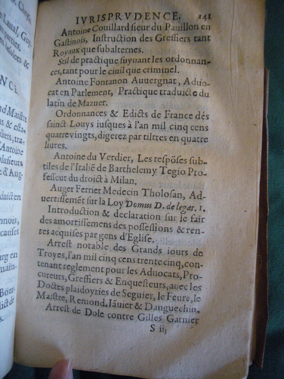 1602 - François Jacquin - Trésor des bons esprits français - BnF Arsenal