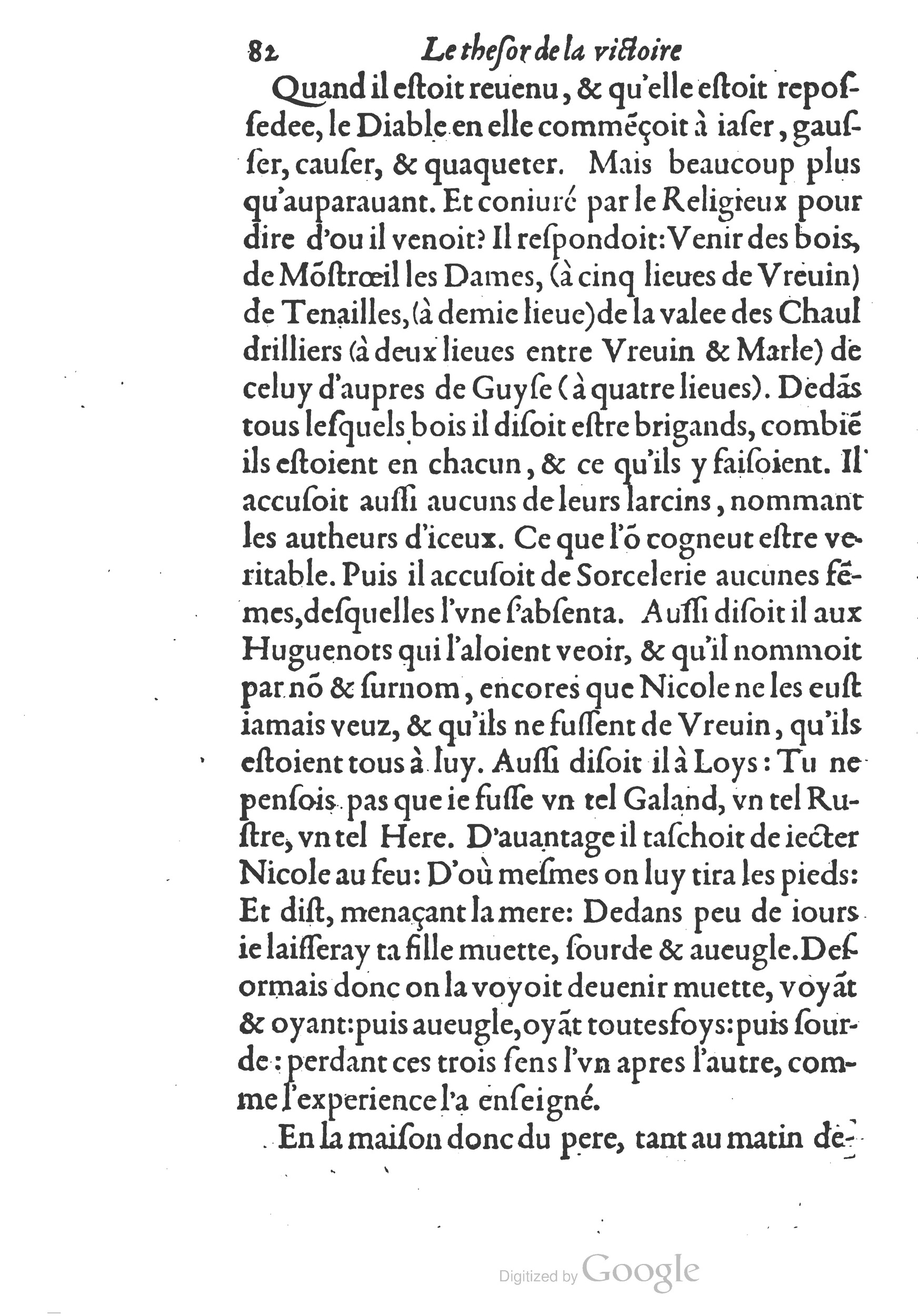 1578 - Nicolas Chesneau - Trésor et entière histoire de la triomphante victoire du corps de Dieu sur l’esprit malin - British Library 1578 - Nicolas Chesneau - Trésor et entière histoire de la triomphante victoire du corps de Dieu sur l’esprit malin - British Library