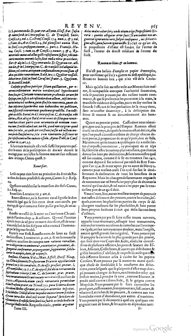 1629 - Veuve Nicolas Buon - Trésor du droit français (21754 T. 3) - BM Lyon
