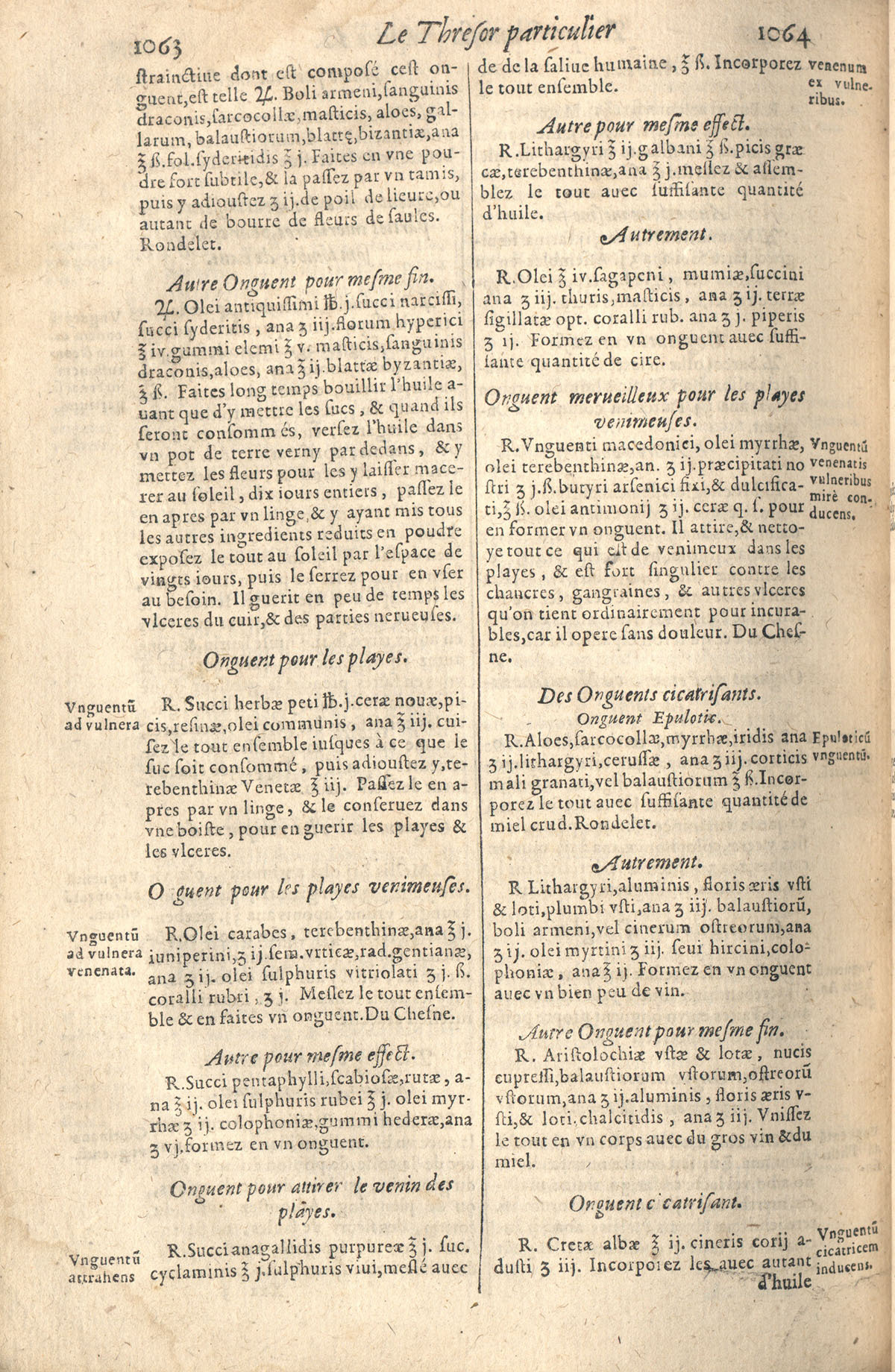 1610 - Étienne Gamonet - Grand Trésor ou dispensaire - CESR Tours