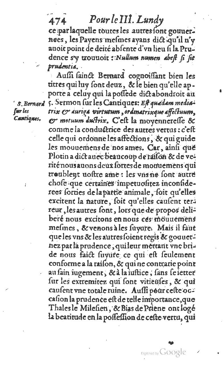 1607 - Nicolas Du Fossé - Trésor quadragésimal - T 01 - BM Lyon
