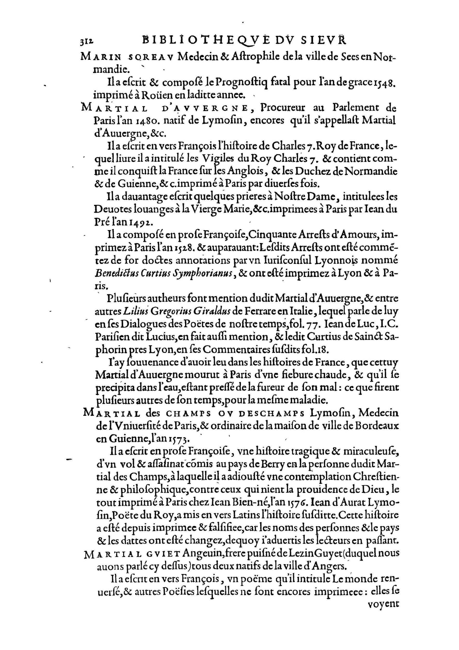 1584 - Abel L&#039;Angelier - Bibliothèques françaises - BnF