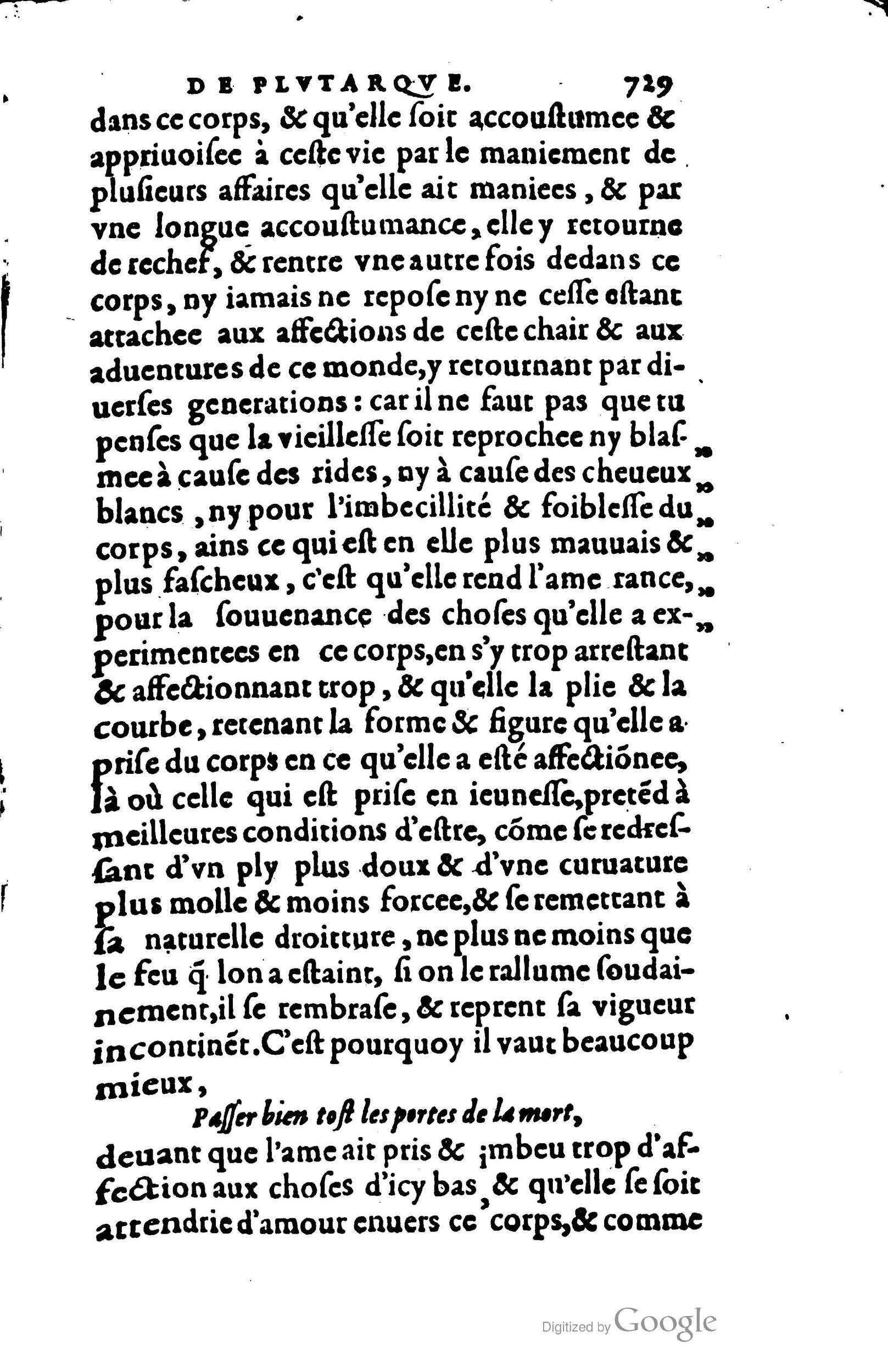 1578 - Jean Poupy - Trésor des morales de Plutarque - BSB Munich