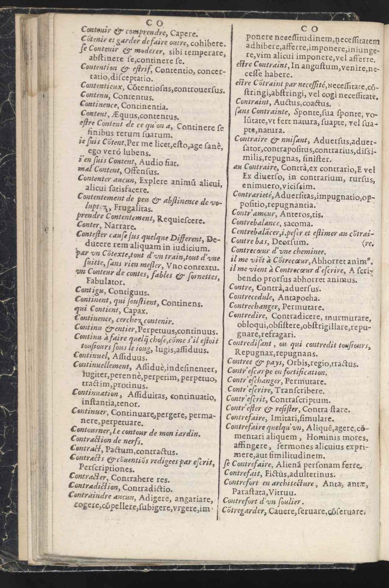 1597 - Richard Aubert - Trésor des mots et traits français - Den Haag 1597 - Richard Aubert - Trésor des mots et traits français - Den Haag