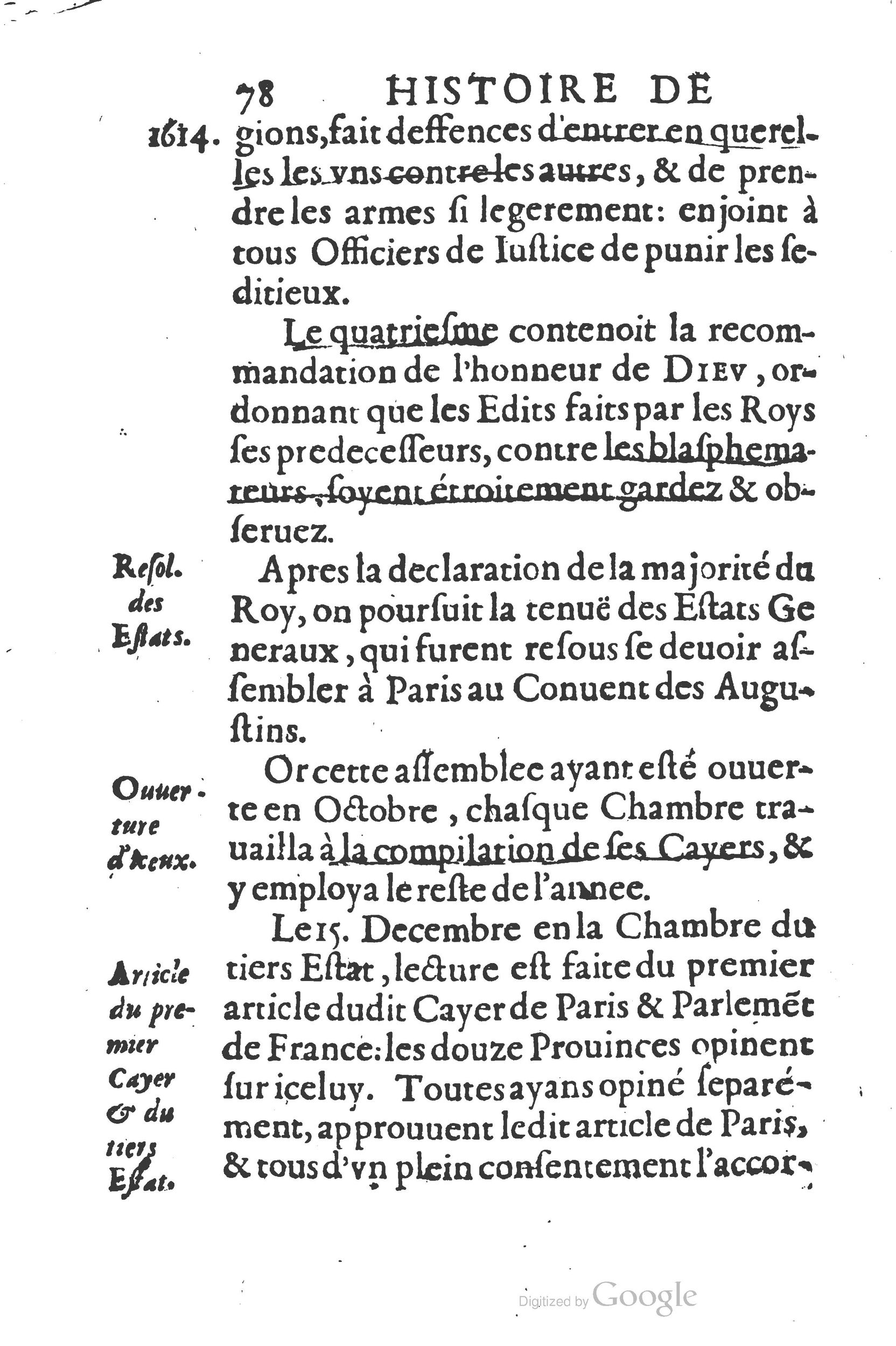 1626 - Joseph Bouillerot - Trésor de l’histoire générale de notre temps - BSB Munich
