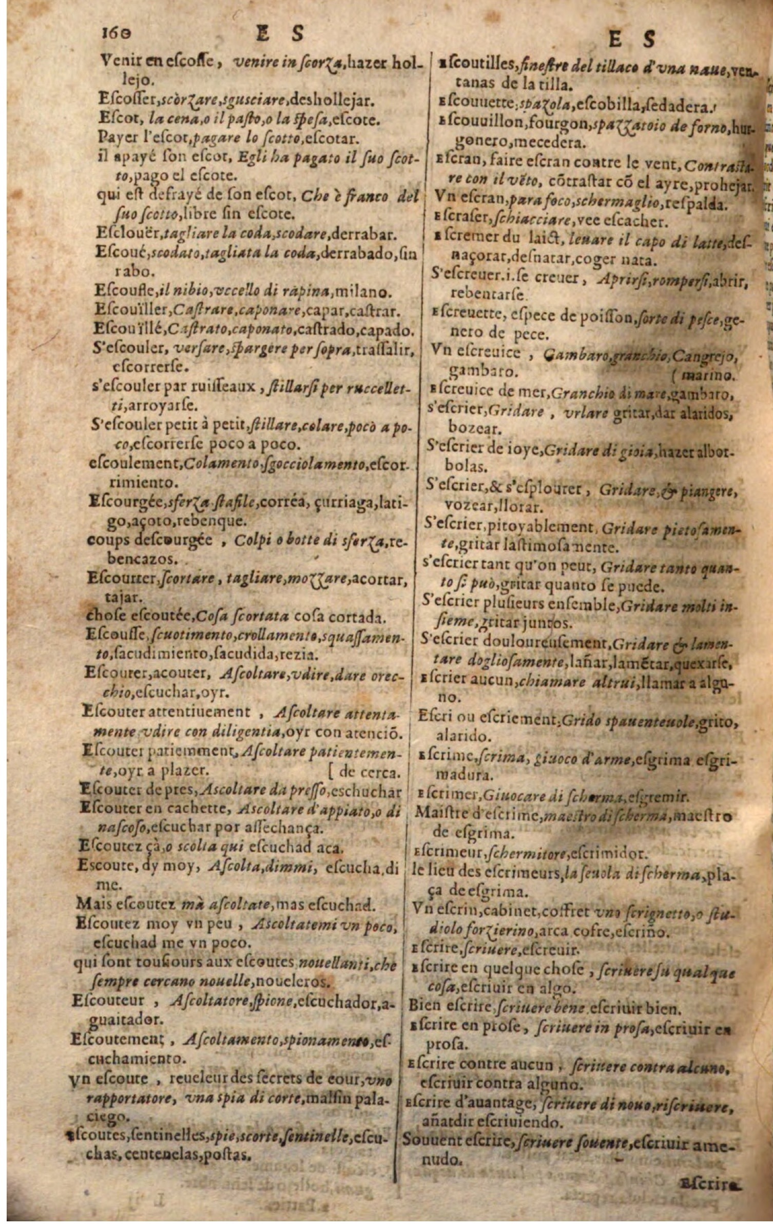1644 - Jacques Crespin - Trésor des trois langues - Passau