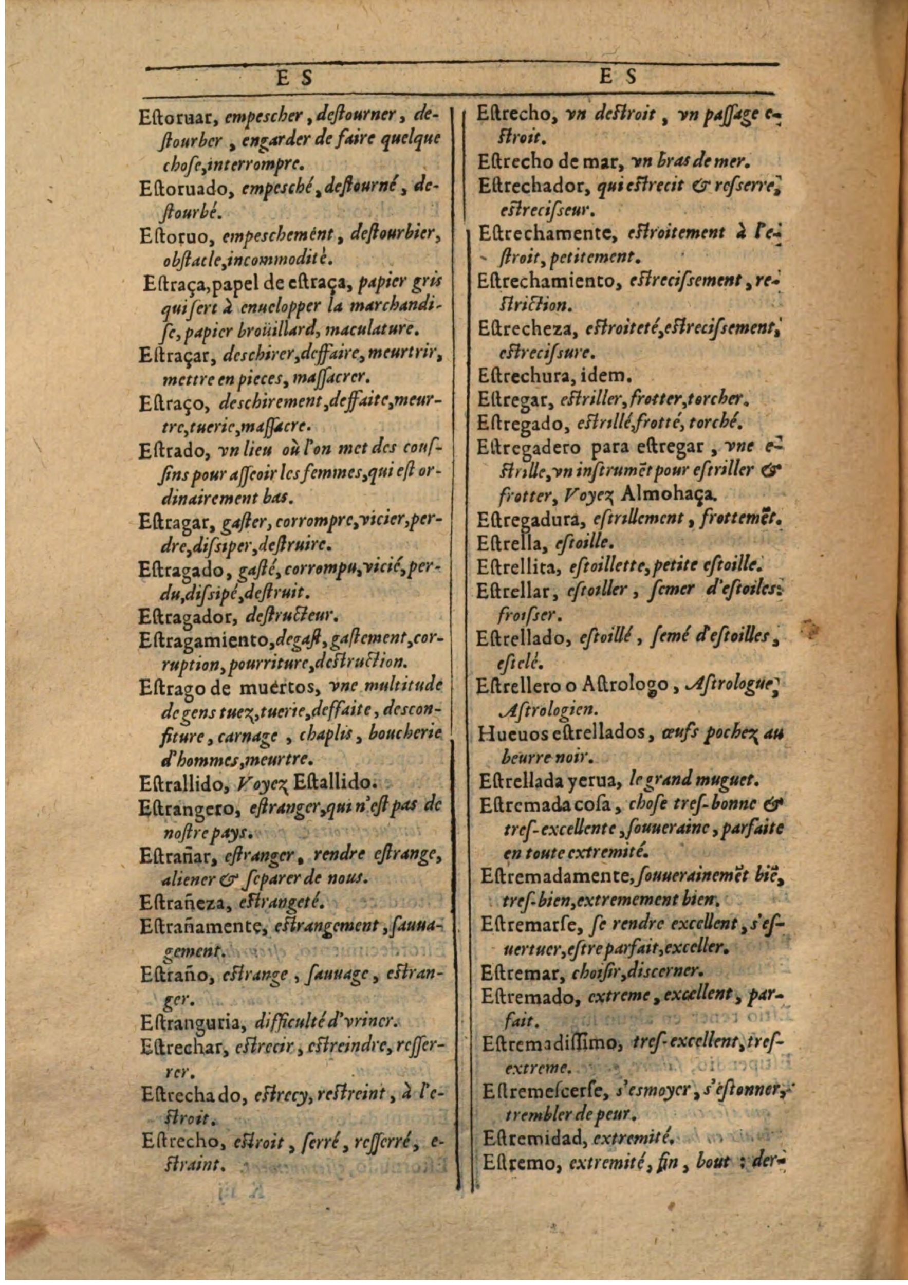 1607 - Marc Orry - Trésor des deux langues espagnole et française (Première partie) - BSB Munich 1607 - Marc Orry - Trésor des deux langues espagnole et française (Première partie) - BSB Munich