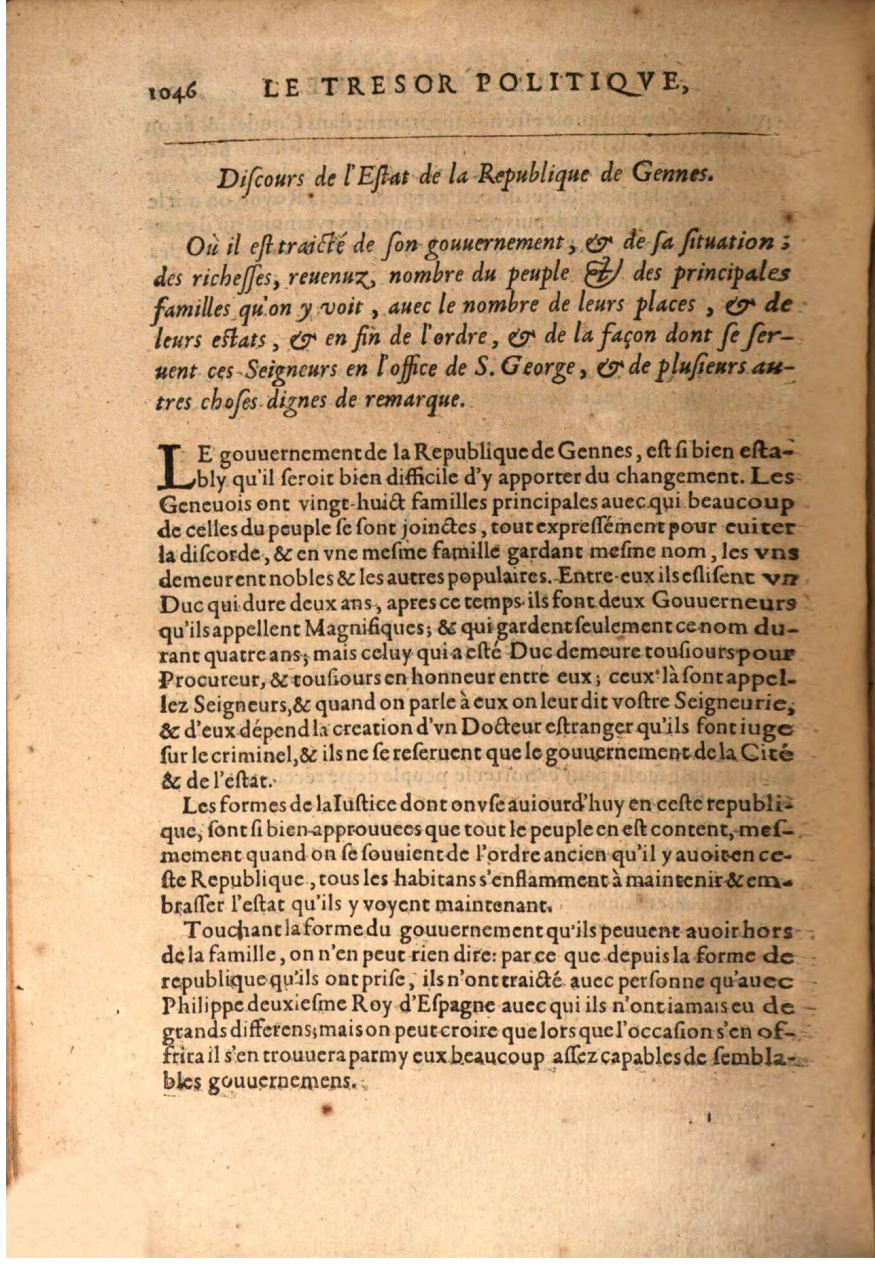 1608 - Nicolas Du Fossé - Trésor politique - BSB Munich