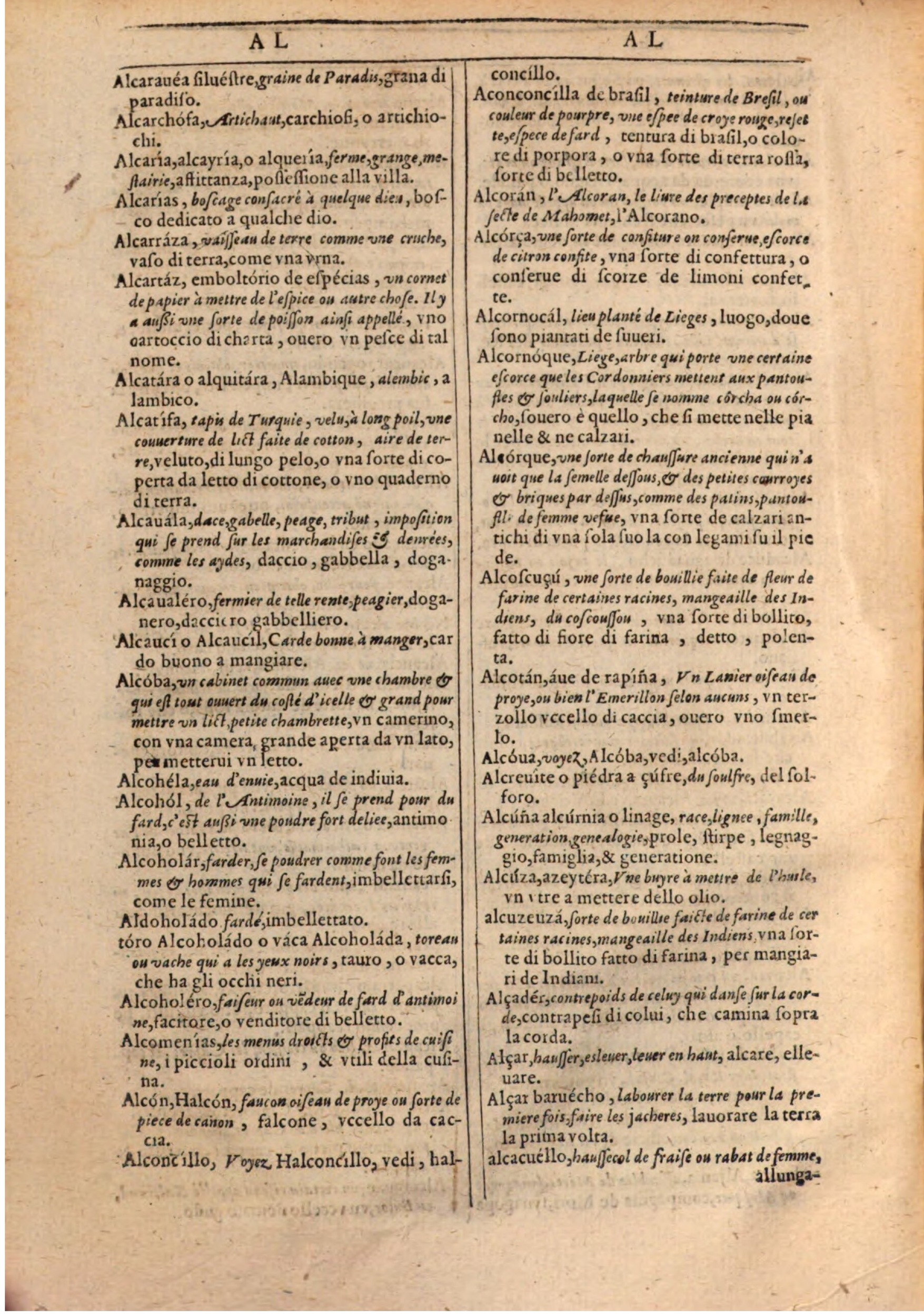 1609 - Philippe Albert et Alexandre Pernet - Trésor des trois langues française, italienne et espagnole (Première partie) - BSB Munich 1609 - Philippe Albert et Alexandre Pernet - Trésor des trois langues française, italienne et espagnole (Première partie) - BSB Munich
