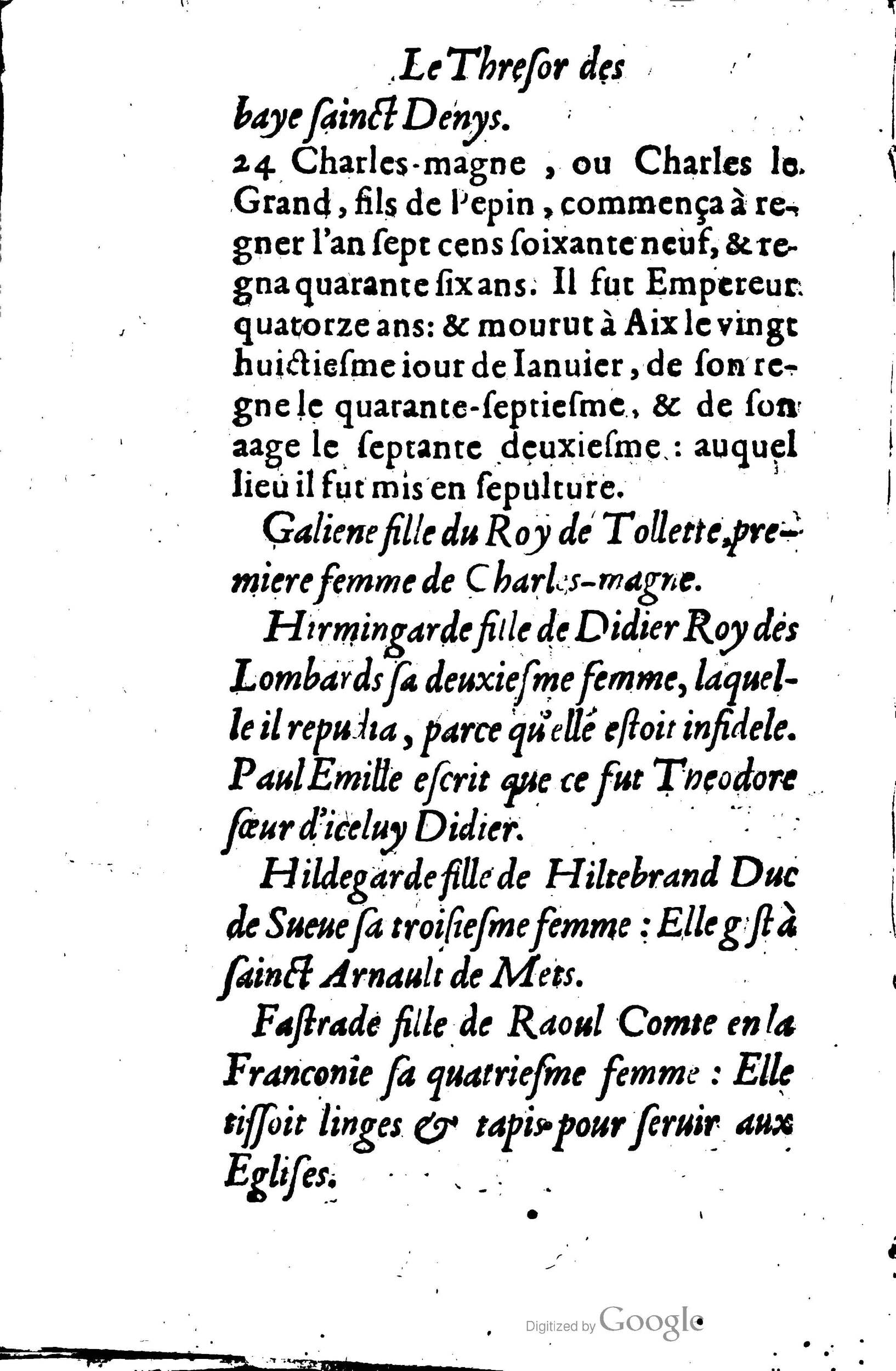 1619 - Jean Corrozet - Trésor des histoires de France - BSB Munich