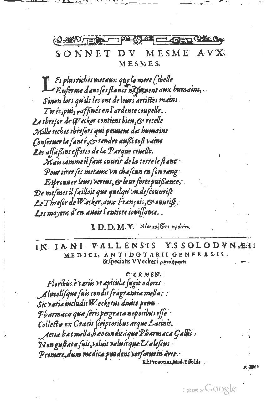 1616 - Étienne Gamonet - Grand trésor ou dispensaire - BSB Munich