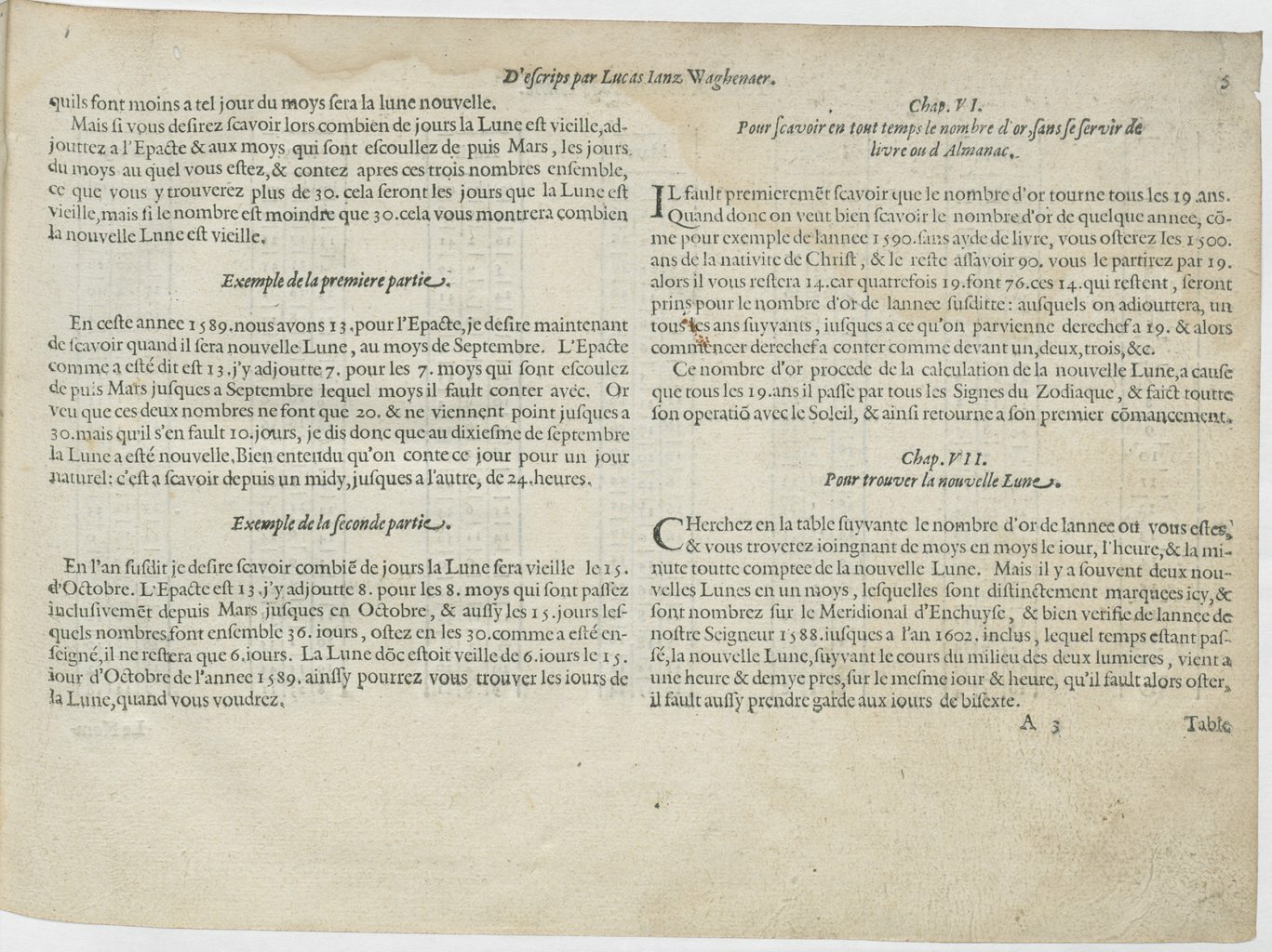 1601 - Bonaventure d’Aseville - Trésorerie ou cabinet de route marinesque - BnF