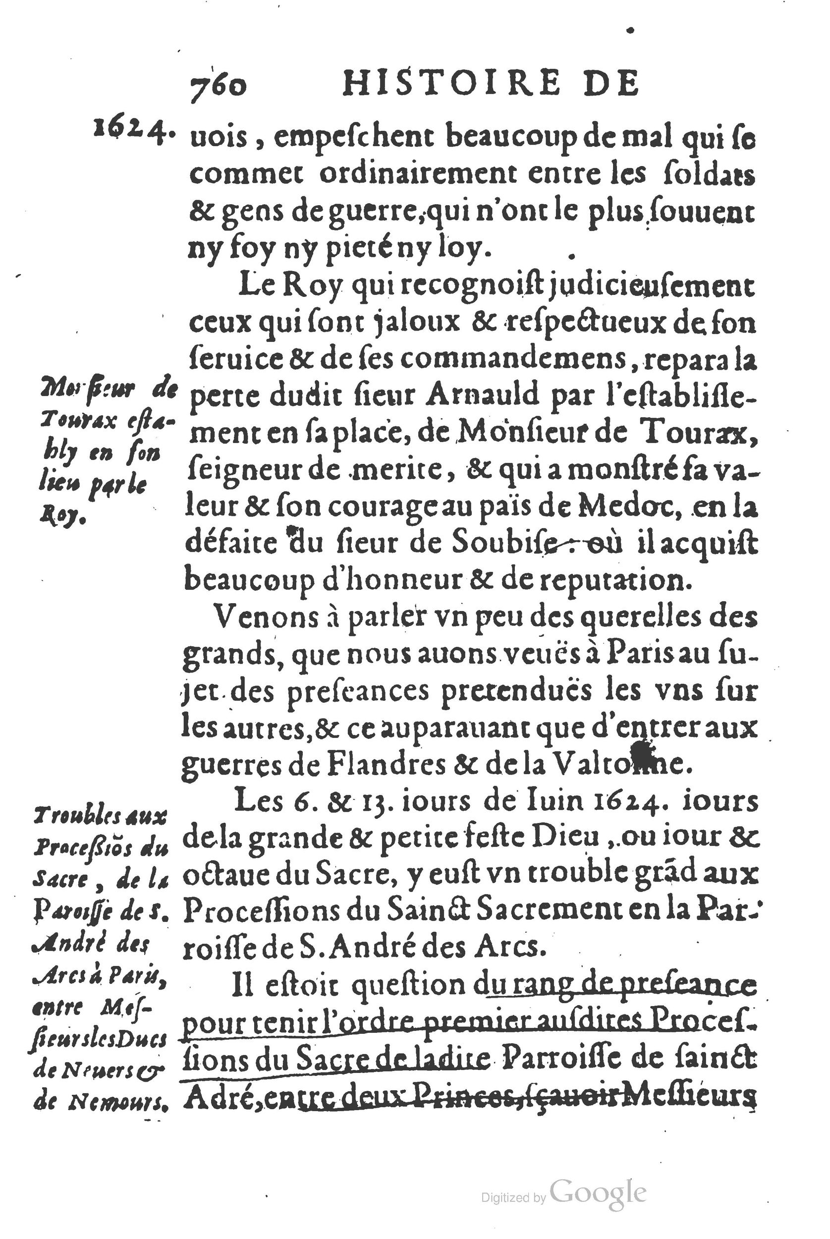 1626 - Joseph Bouillerot - Trésor de l’histoire générale de notre temps - BSB Munich