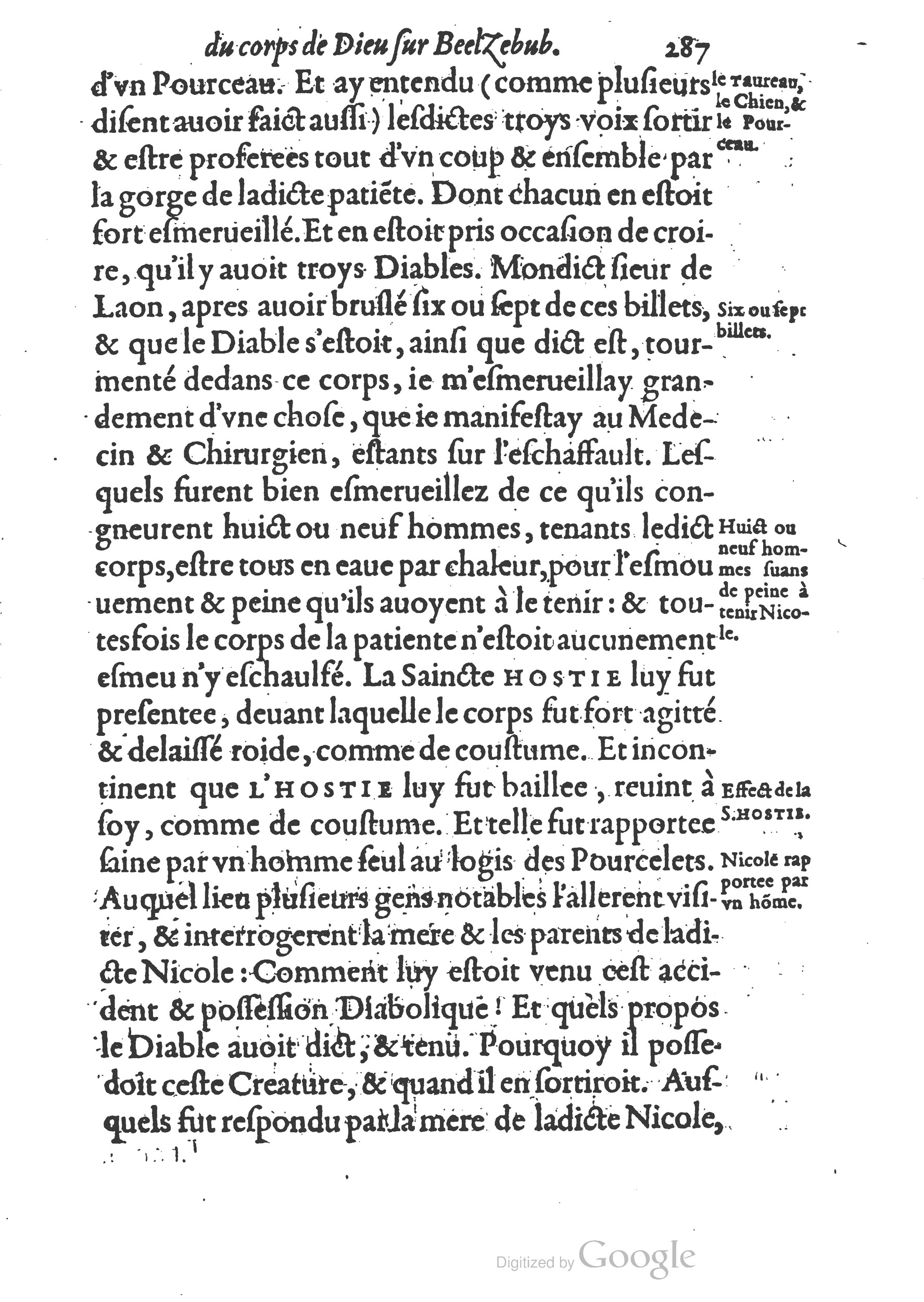 1578 - Nicolas Chesneau - Trésor et entière histoire de la triomphante victoire du corps de Dieu sur l’esprit malin - British Library 1578 - Nicolas Chesneau - Trésor et entière histoire de la triomphante victoire du corps de Dieu sur l’esprit malin - British Library