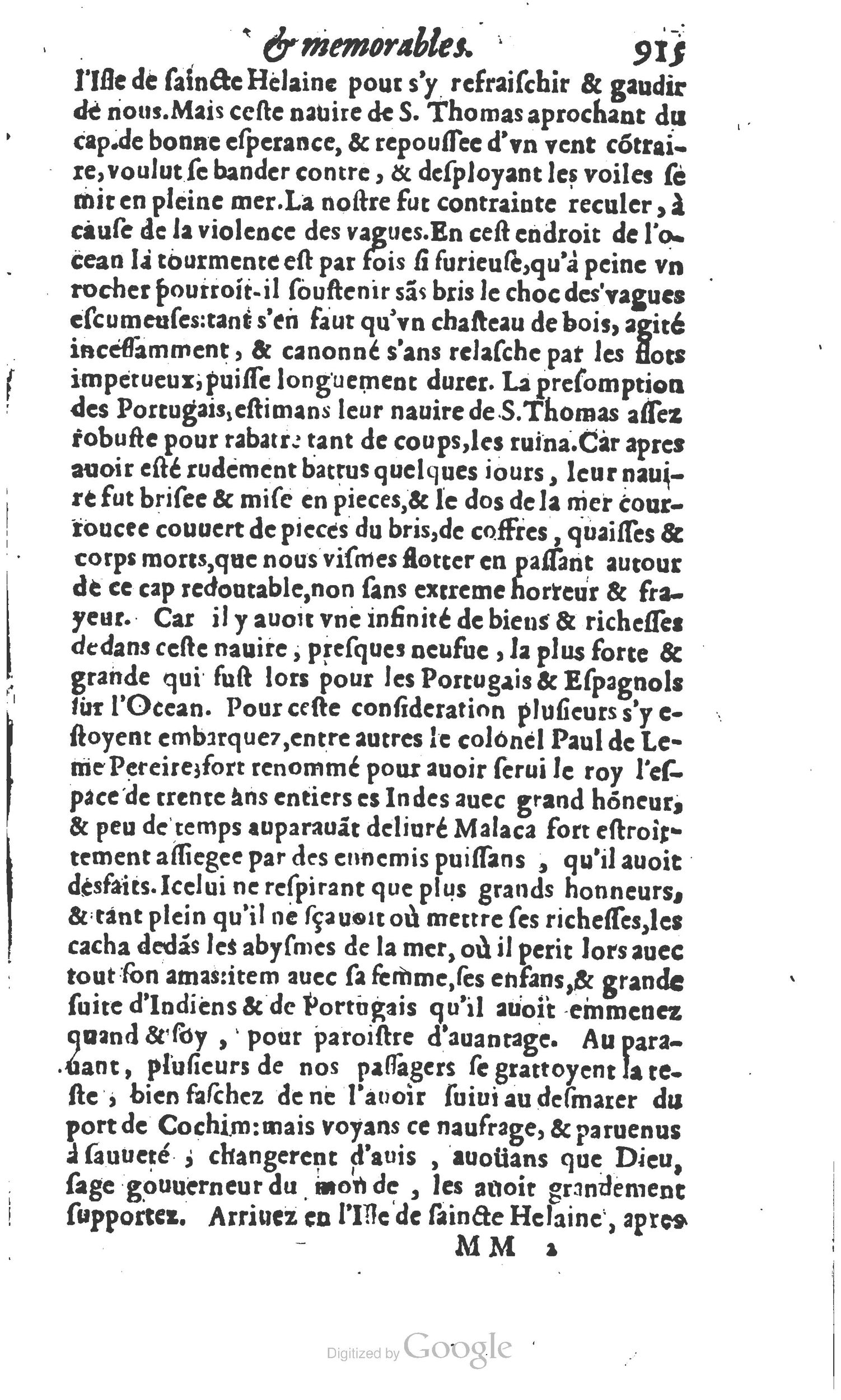1610 - Paul Marceau - Trésor d’histoires admirables et mémorables - Princeton