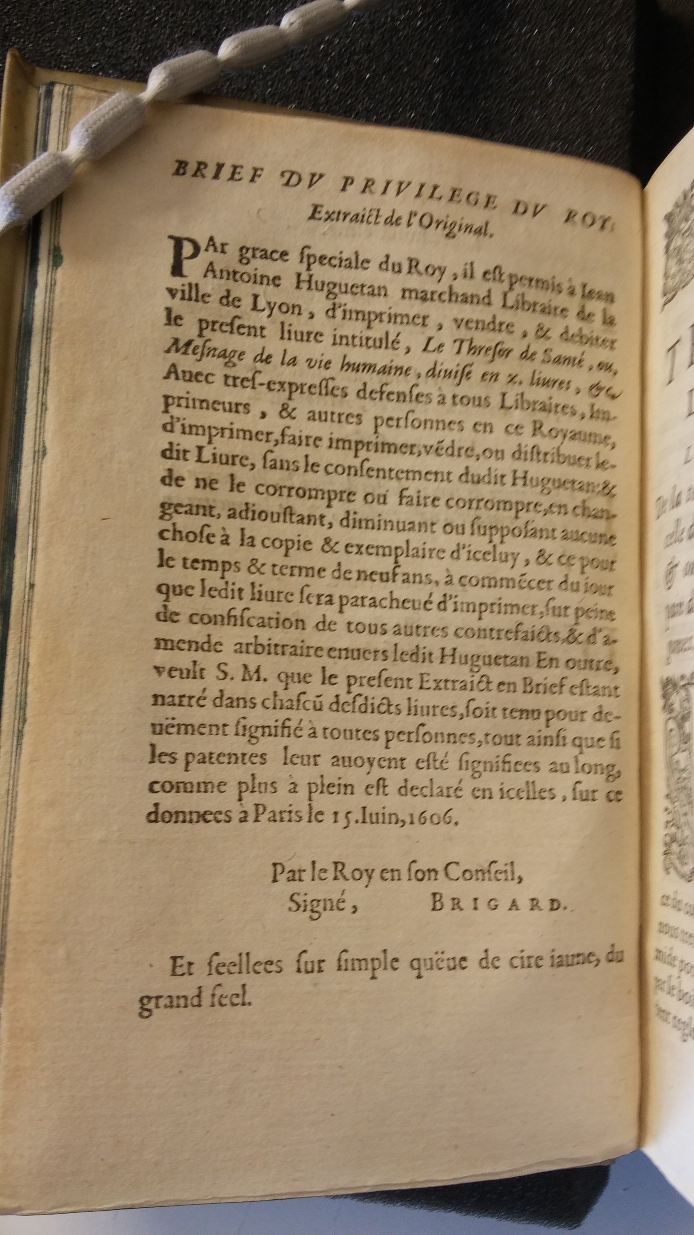 1616 - Étienne Servain et Jean Antoine Huguetan - Trésor de santé ou ménage de la vie humaine - Saint-Gallen