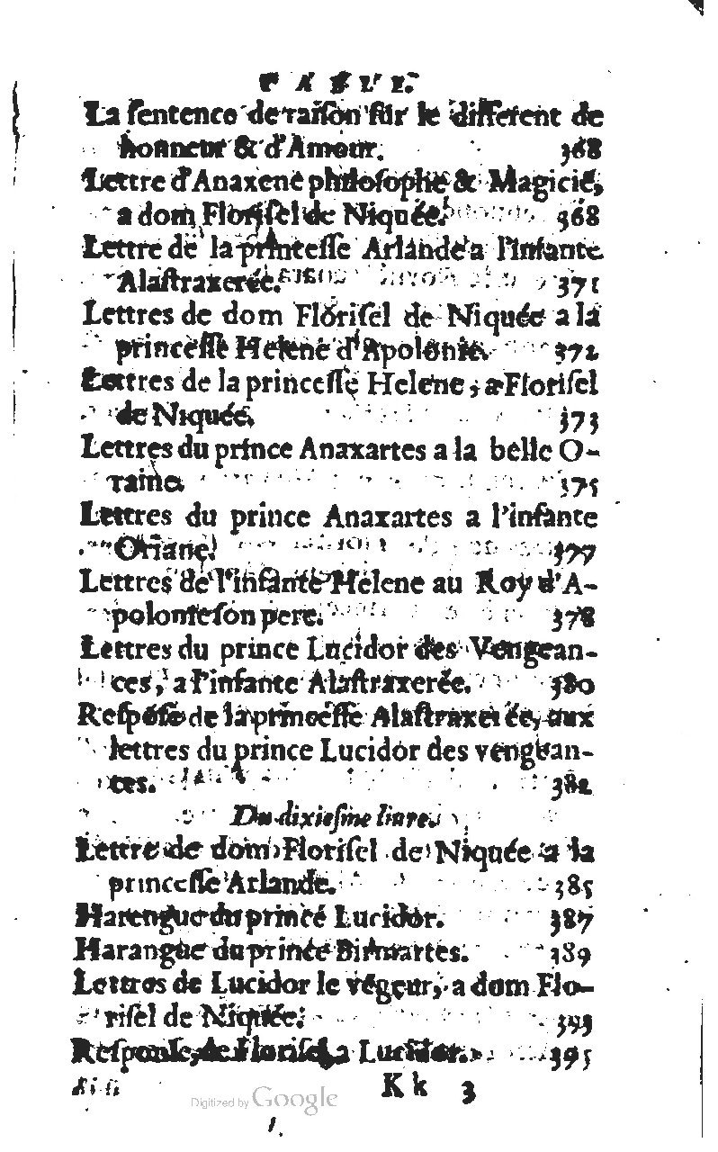 1567 - Jean Pygot - Trésor des Amadis - BM Lyon