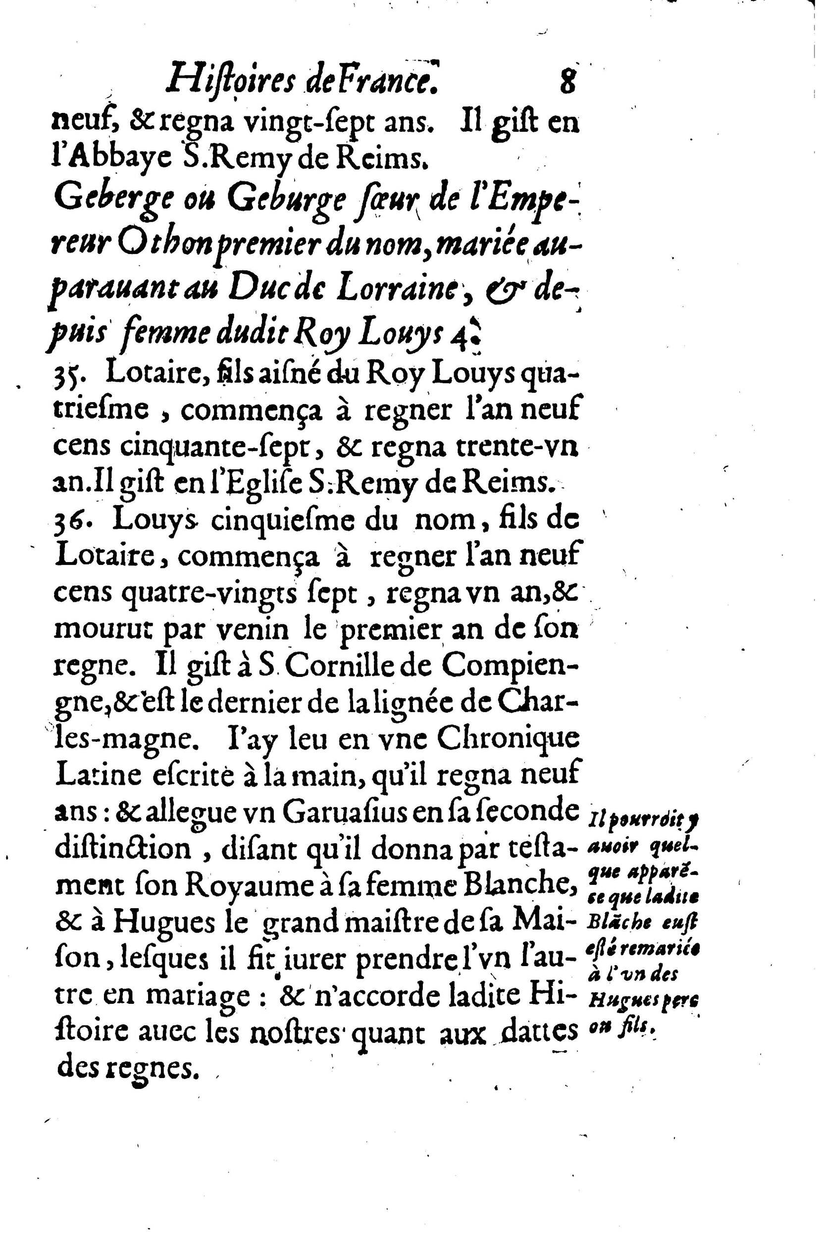 1633 - Jean Corrozet - Trésor des histoires de France - BM Lyon 1633 - Jean Corrozet - Trésor des histoires de France - BM Lyon