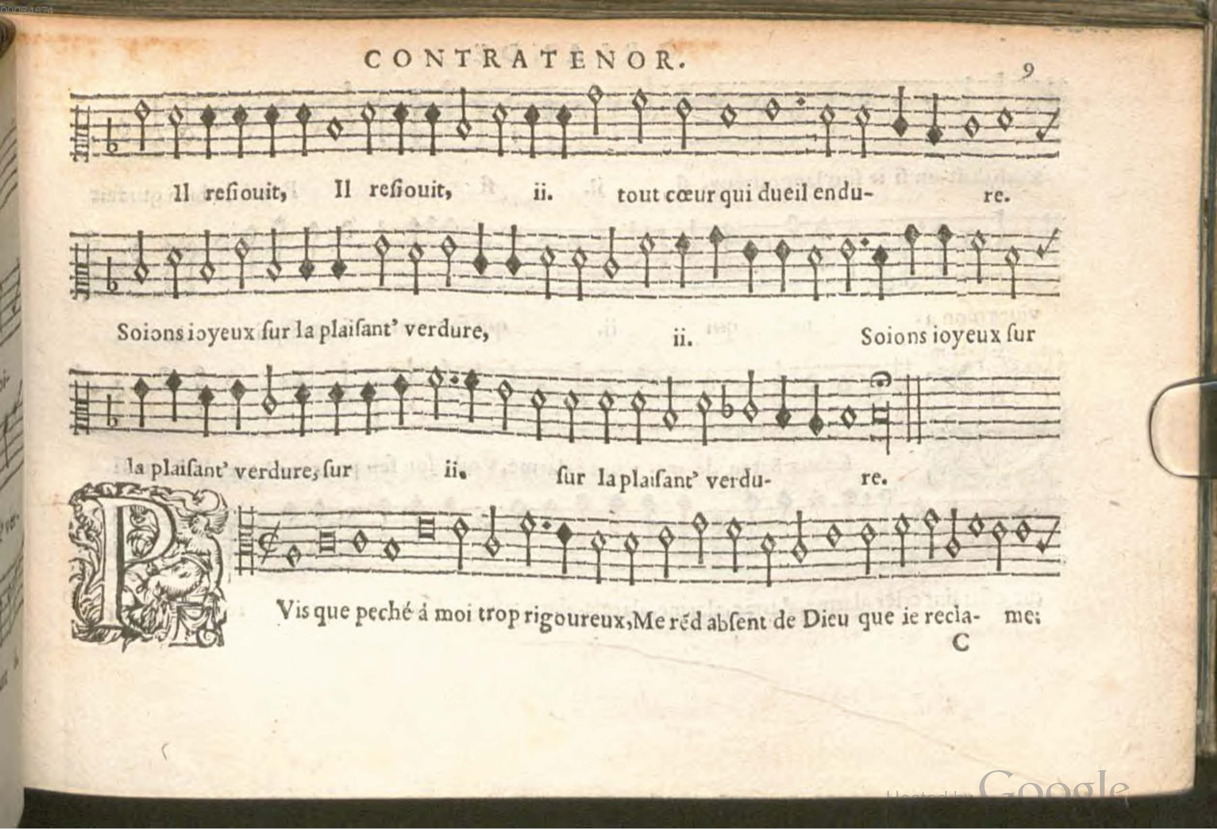1576 - [Pierre de Saint-André] - Trésor de musique d’Orlande de Lassus Contratenor - BSB Munich