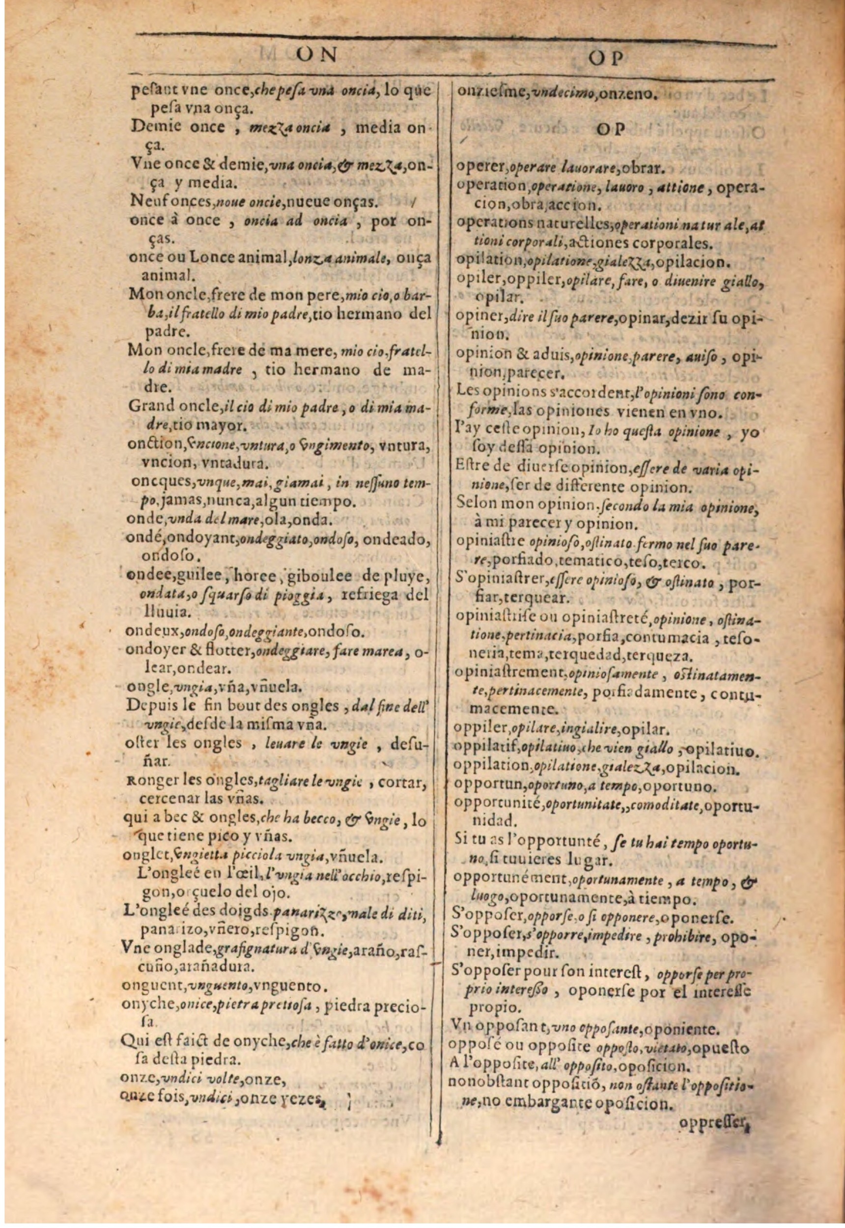 1609 - Philippe Albert et Alexandre Pernet - Trésor des trois langues française, italienne et espagnole (Seconde partie) - BSB Munich 1609 - Philippe Albert et Alexandre Pernet - Trésor des trois langues française, italienne et espagnole (Seconde partie) - BSB Munich