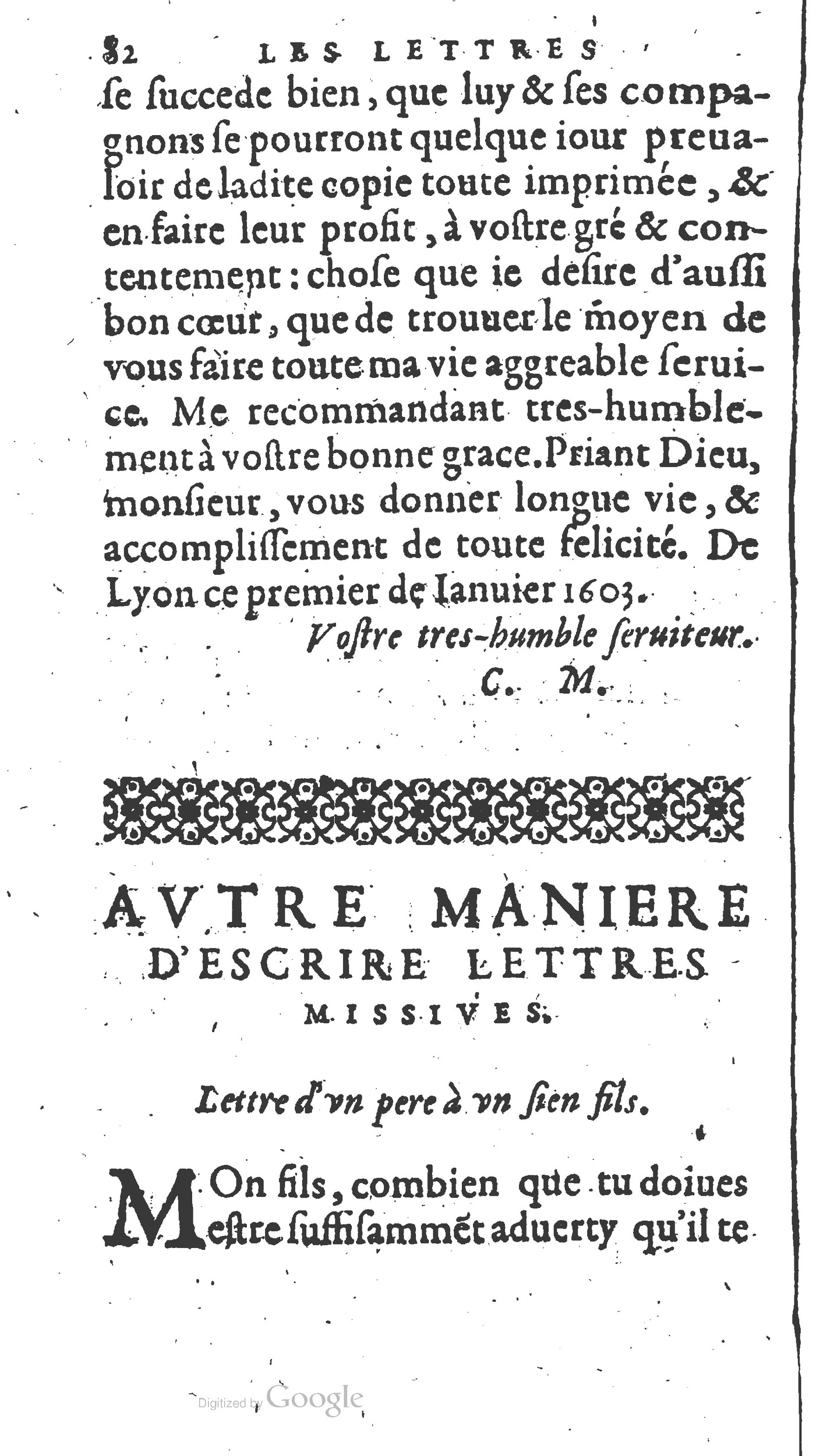 1604 - Fleury Bourriquant - Nouveau Trésor des secrétaires - British Library