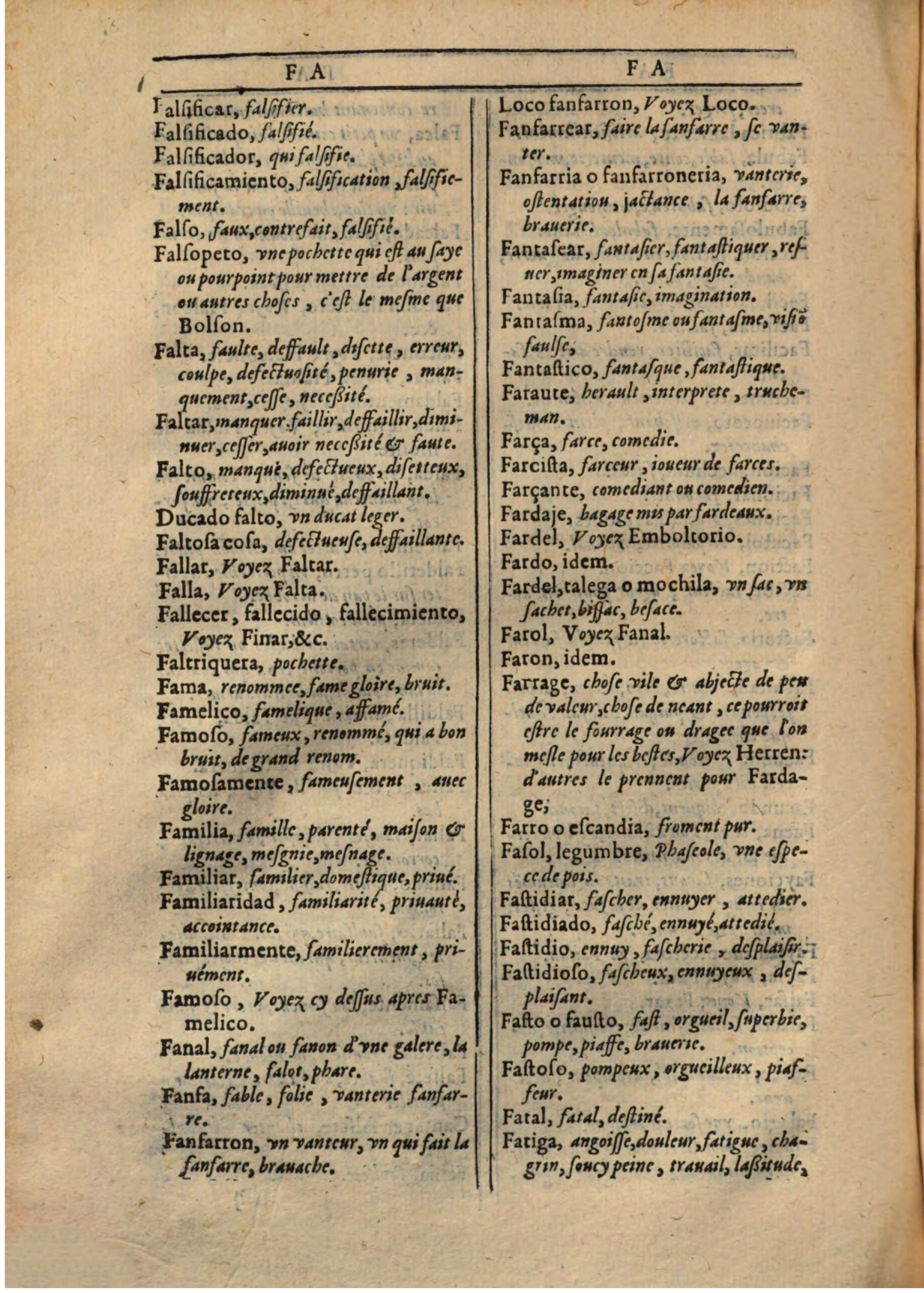1607 - Marc Orry - Trésor des deux langues espagnole et française (Première partie) - BSB Munich 1607 - Marc Orry - Trésor des deux langues espagnole et française (Première partie) - BSB Munich