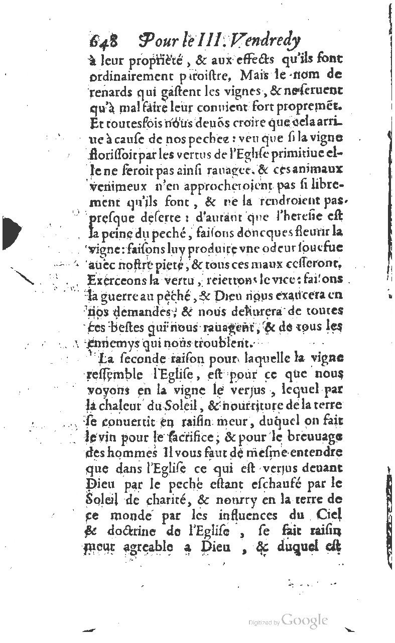 1607 - Nicolas Du Fossé - Trésor quadragésimal - T 01 - BM Lyon